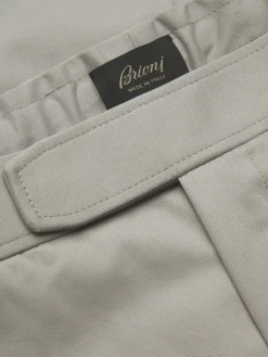 Beige cotton and cashmere Melbourne trousers