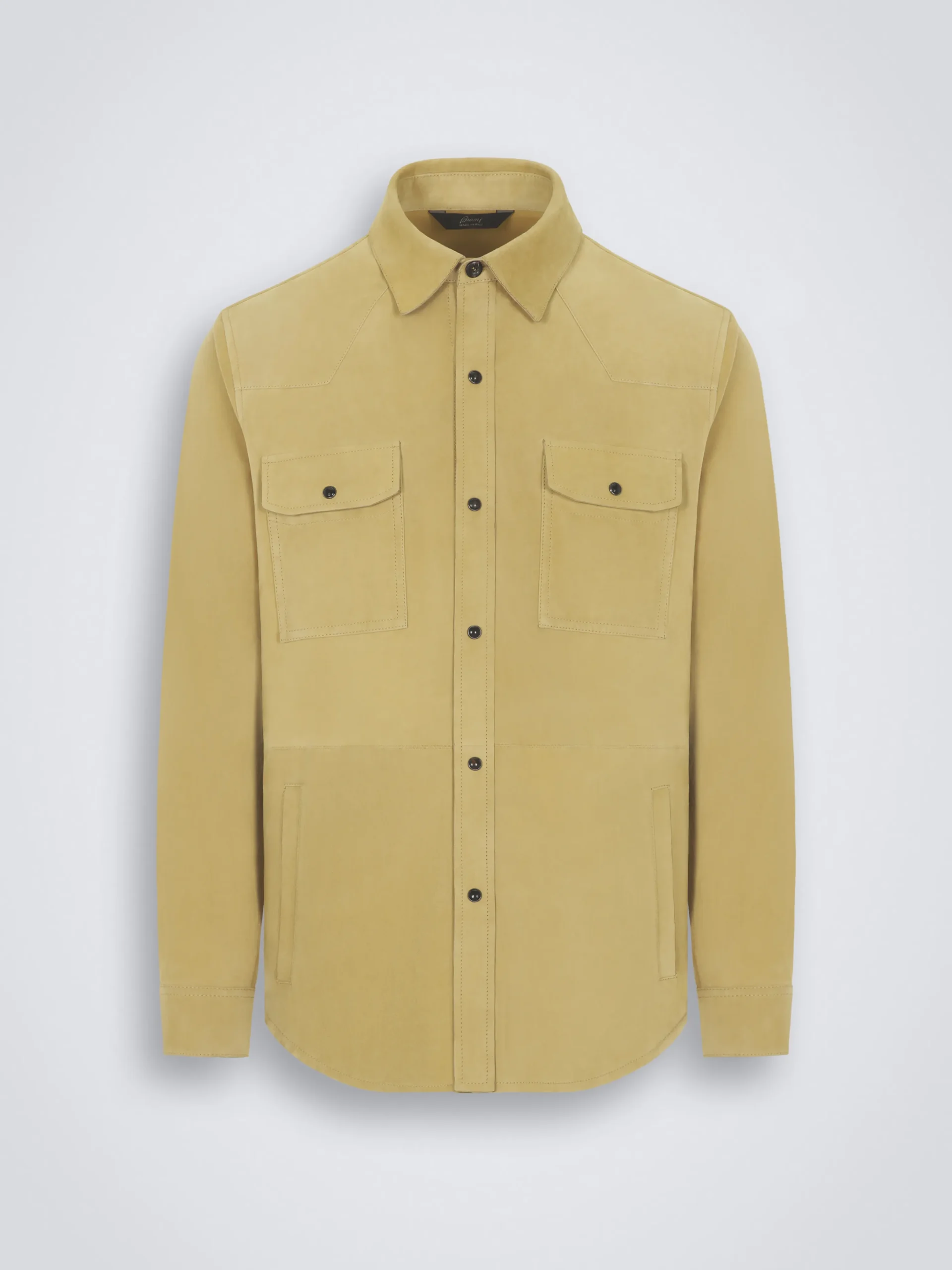 Beige suede western shirt