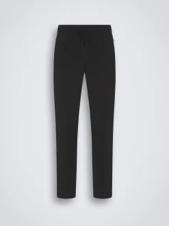 Black cashmere and silk leisure trousers