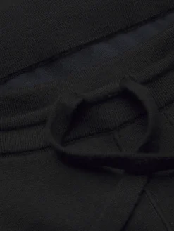 Black cashmere and silk leisure trousers