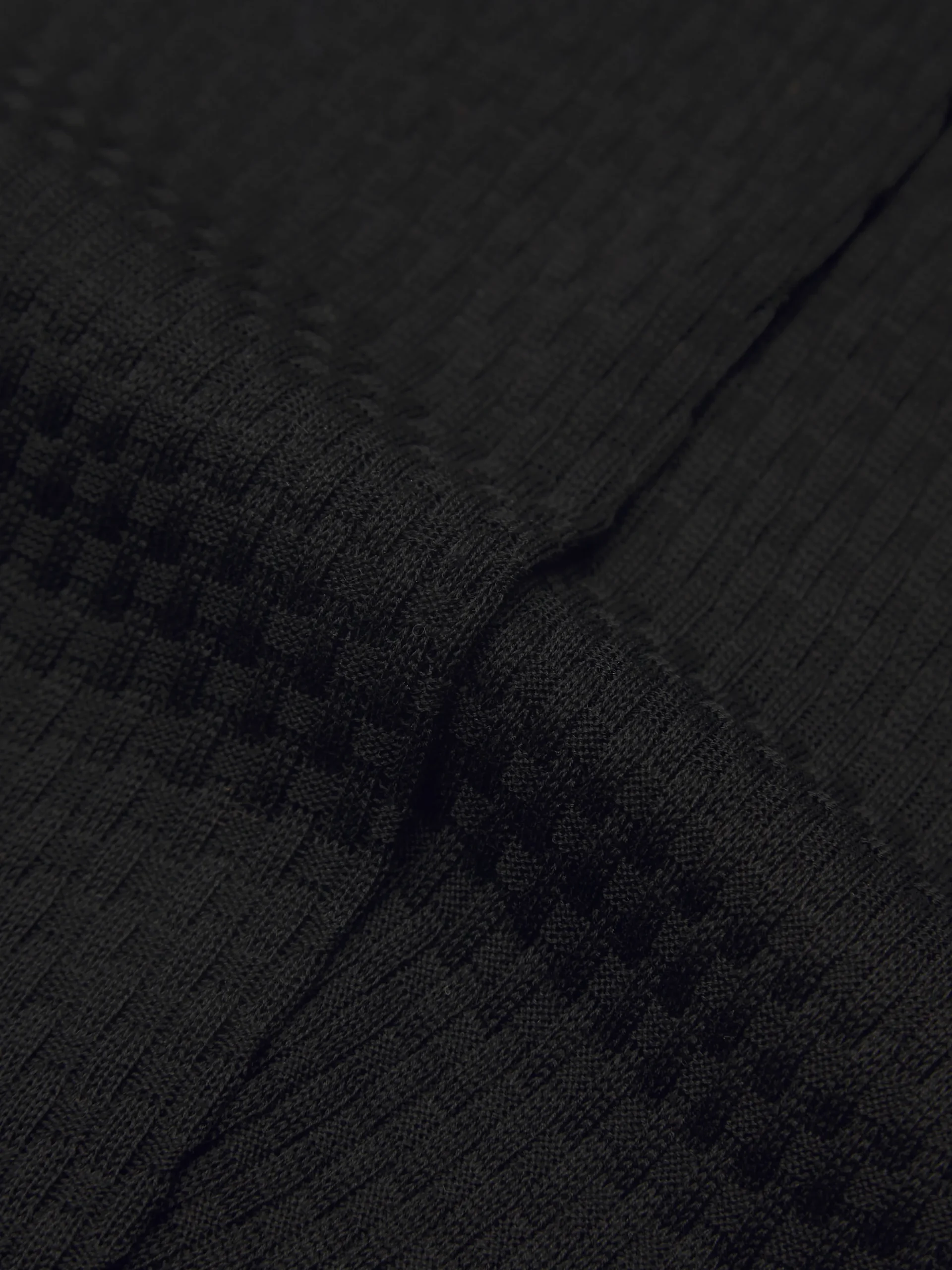 Black cotton Trama weave socks