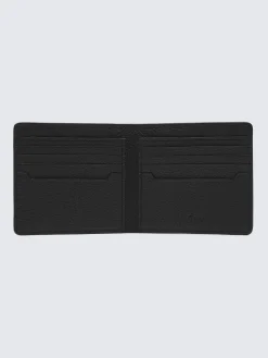 Black grained leather wallet