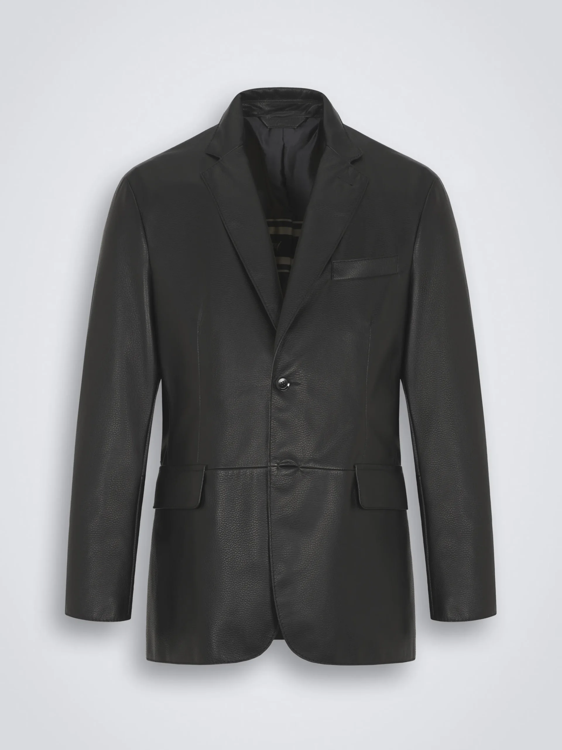Black leather Monti blazer