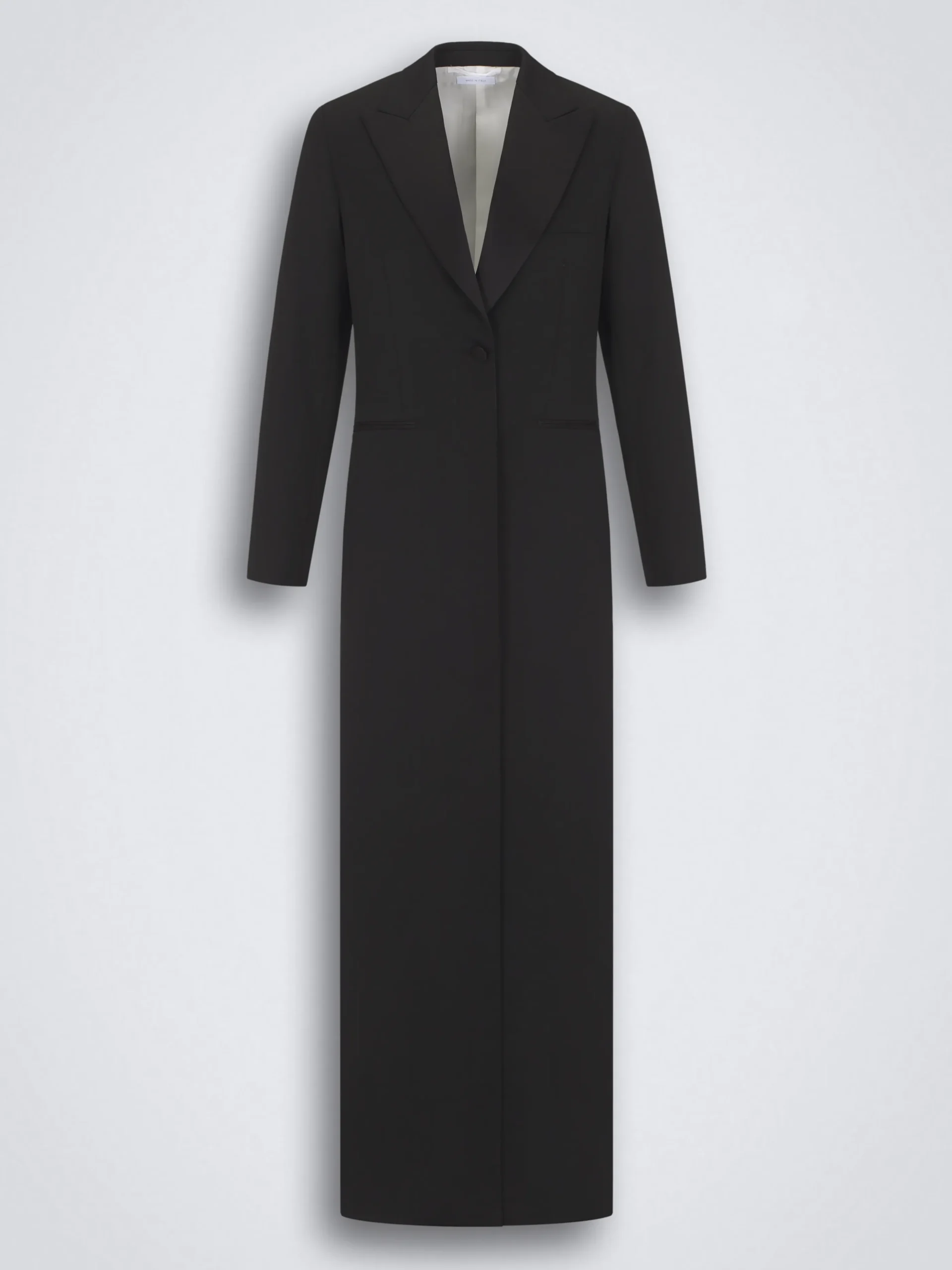 Black responsible wool Livia coat