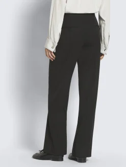 Black responsible wool Positano trousers
