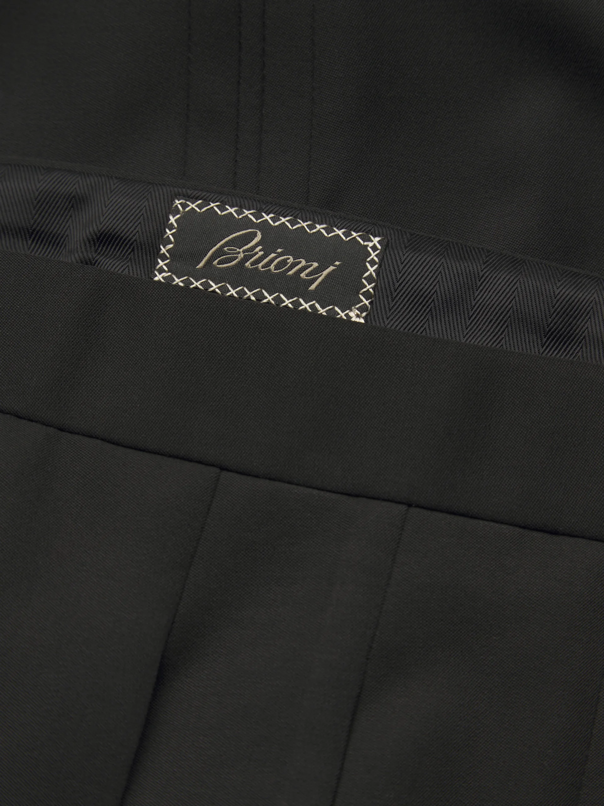 Black responsible wool Positano trousers