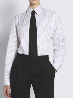 Black silk tie