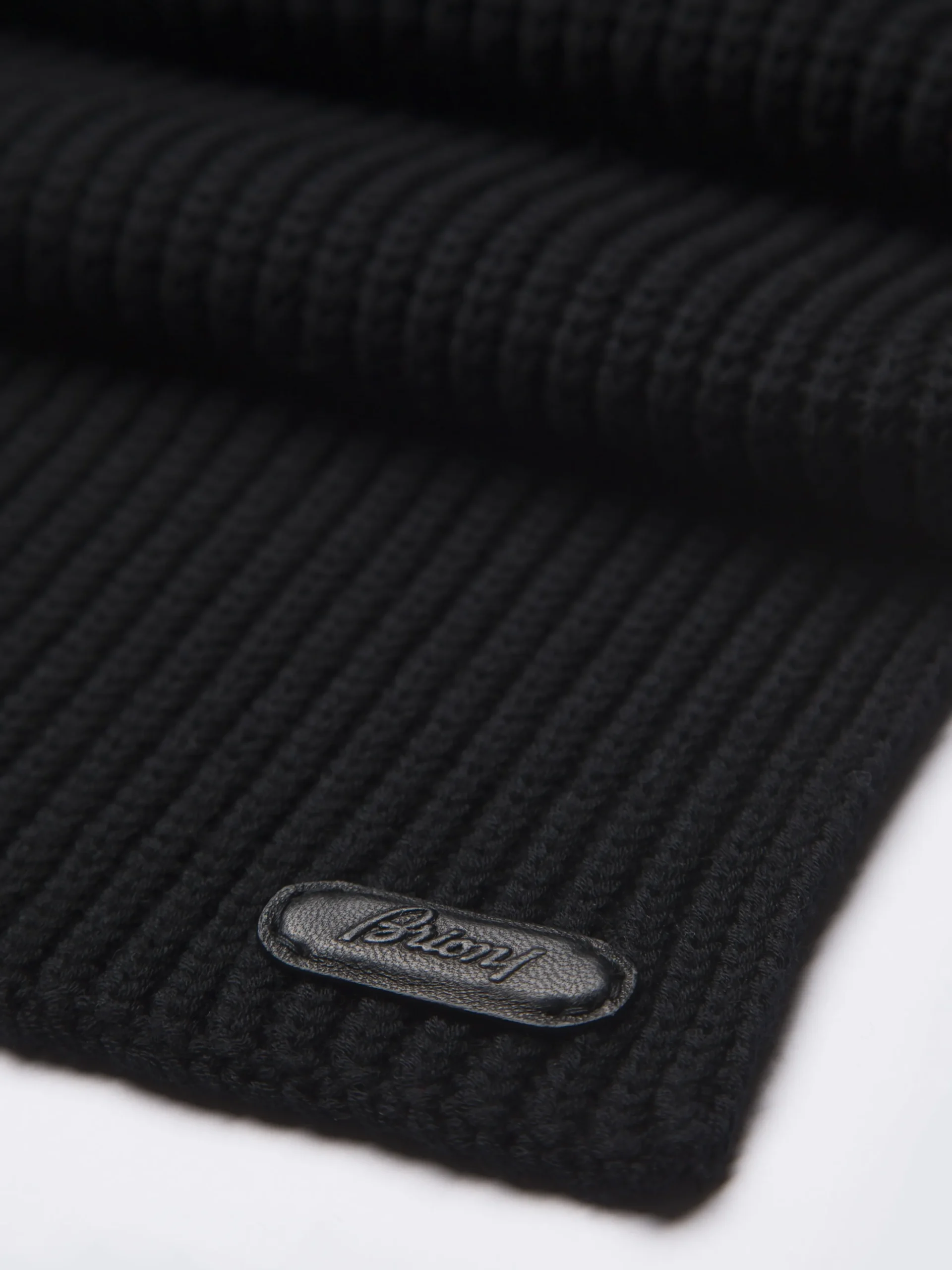 Black wool scarf