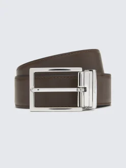 Brown leather belt