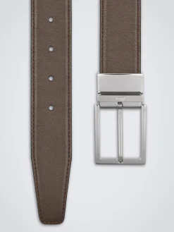 Brown leather belt