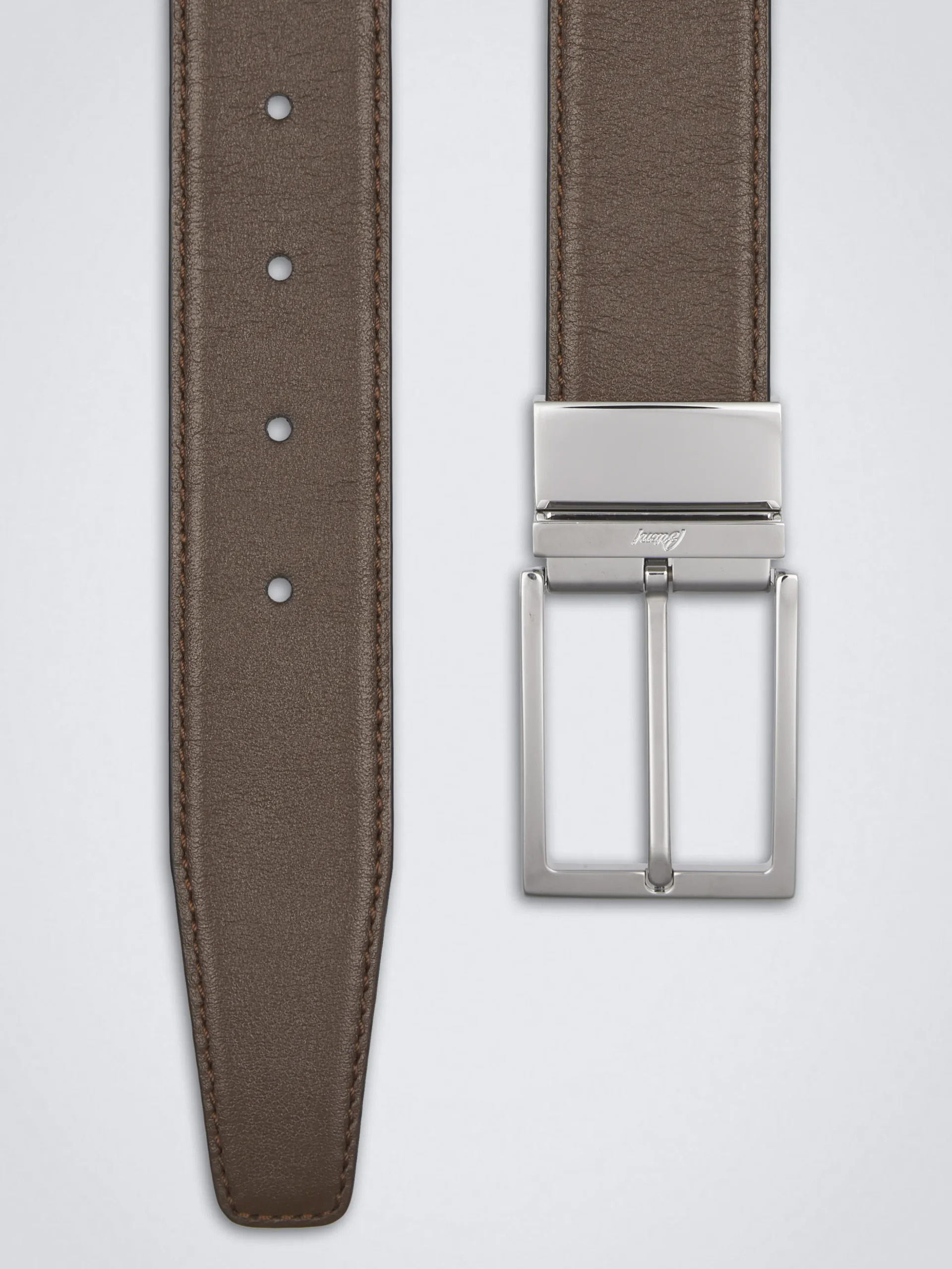 Brown leather belt