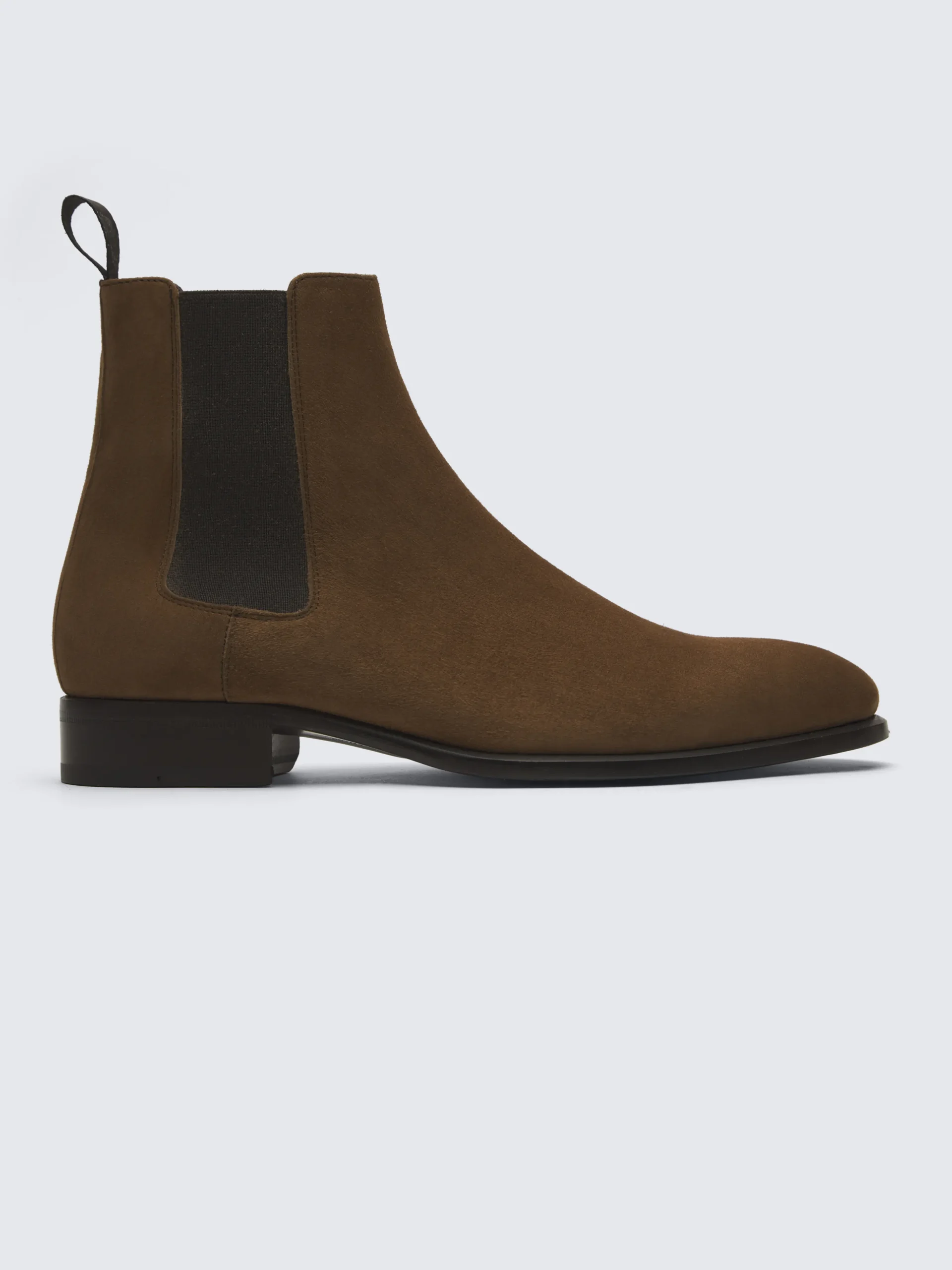Brown suede Milano chelsea boots