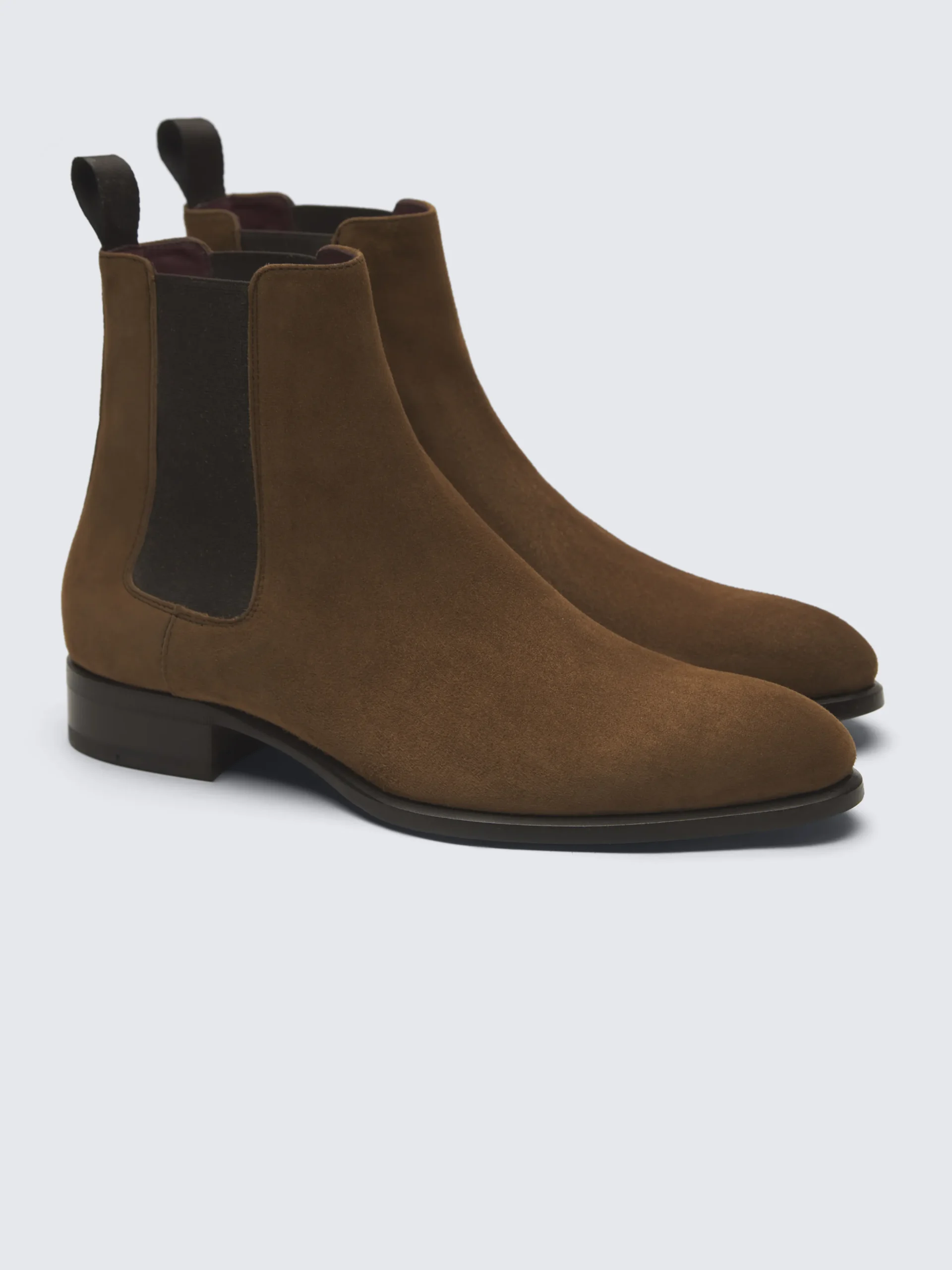 Brown suede Milano chelsea boots