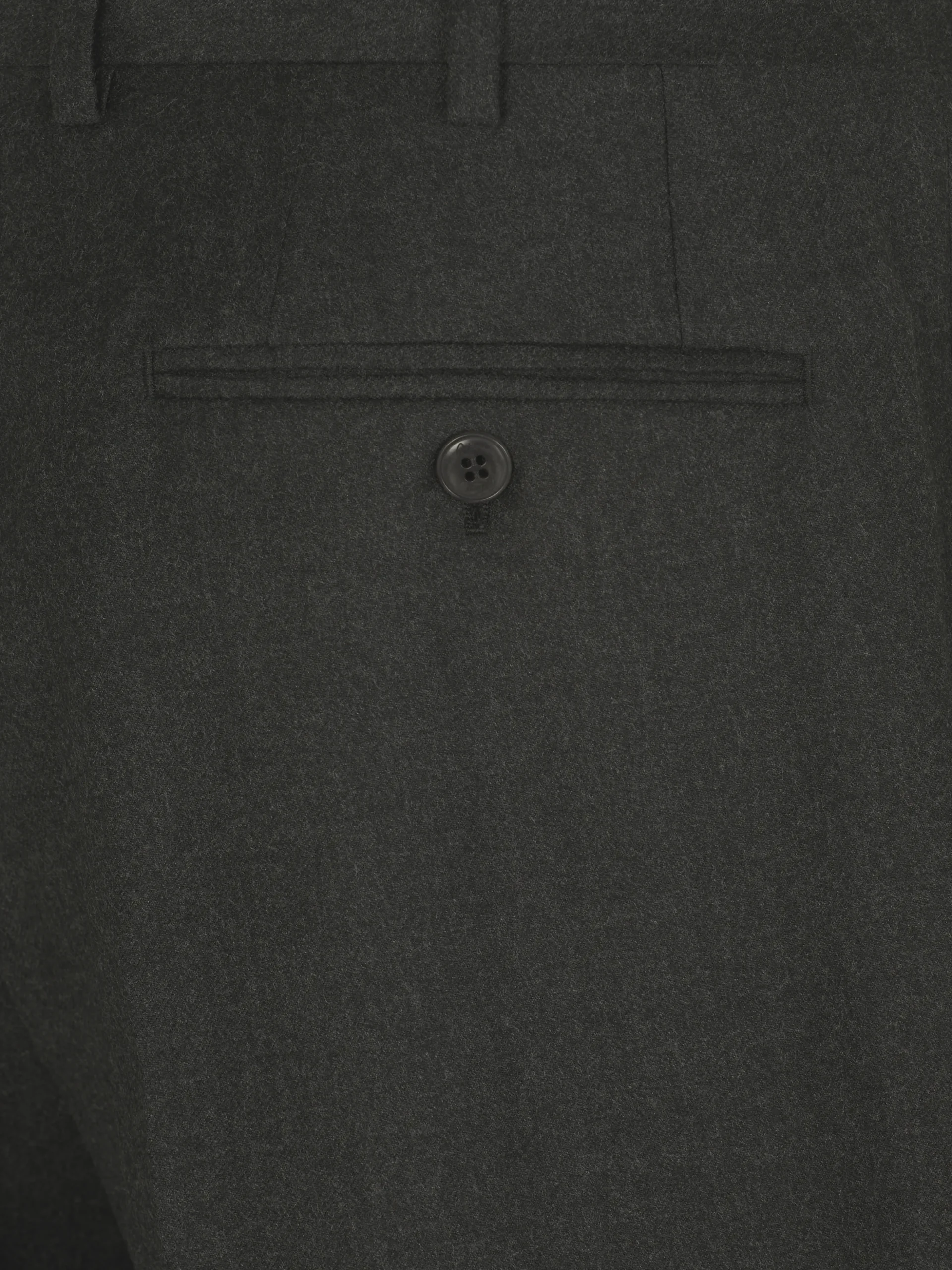 Charcoal grey flannel wool Tigullio trousers