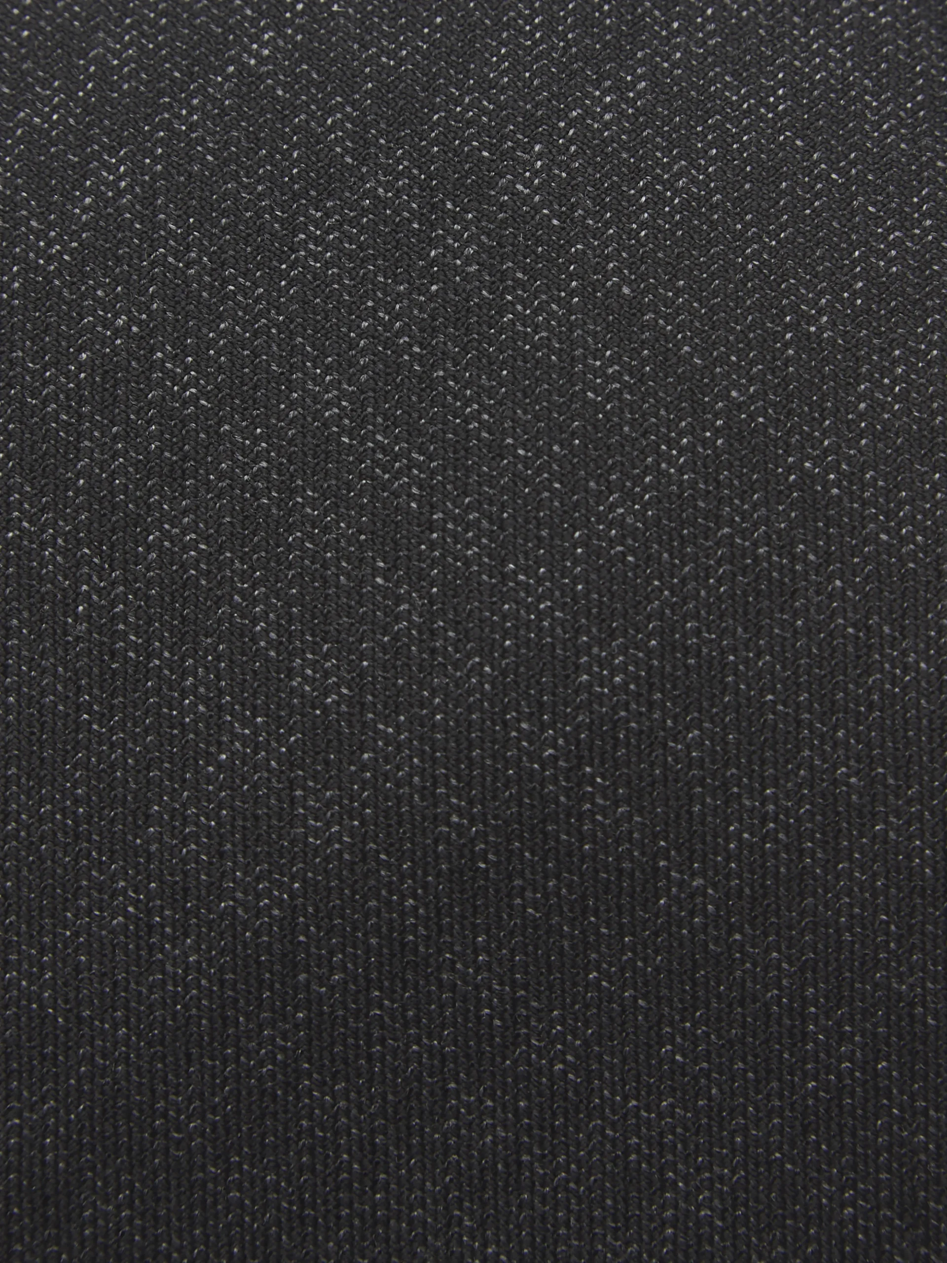 Charcoal grey houndstooth wool tie