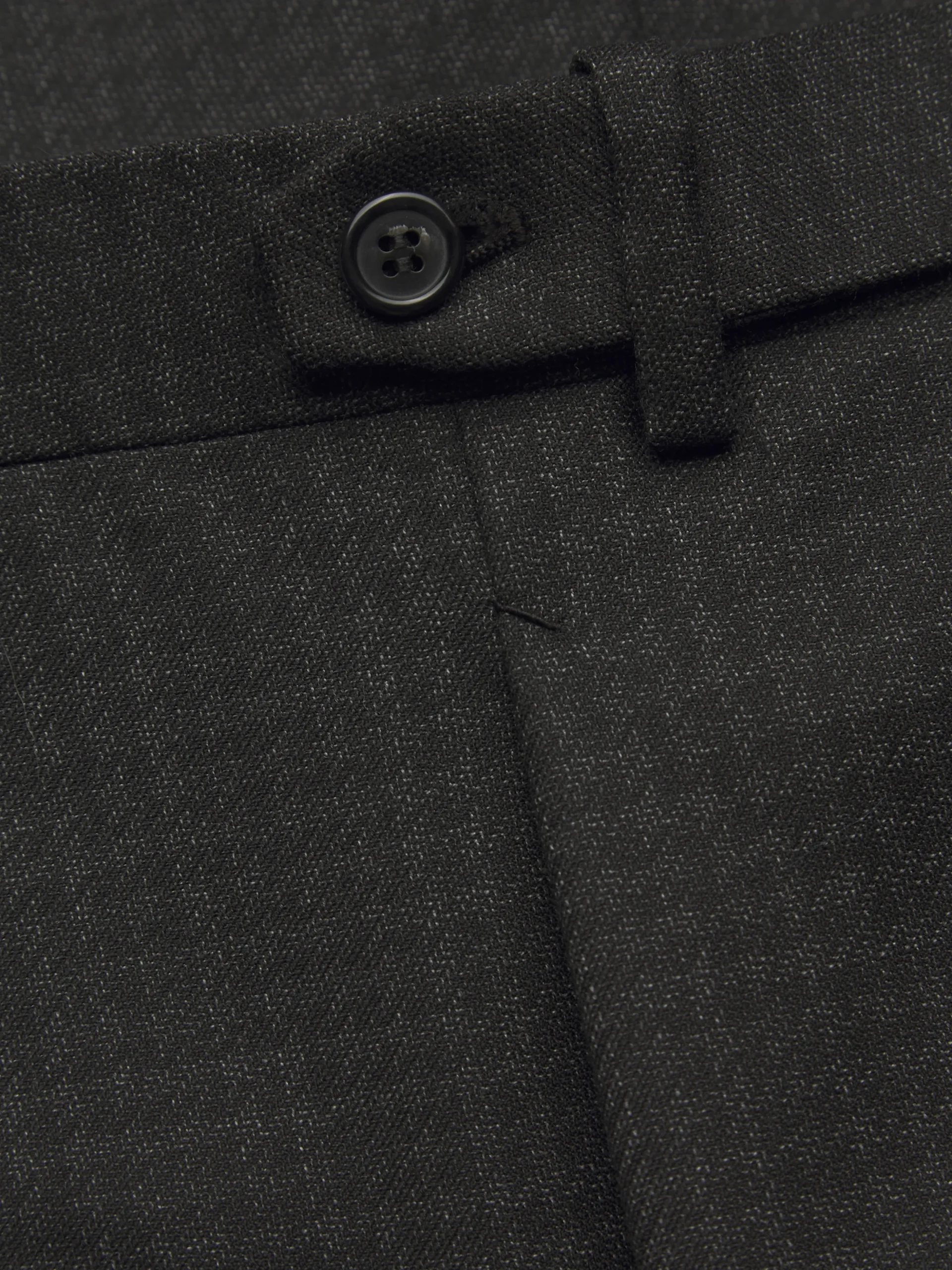 Charcoal grey houndstooth wool Plume suit