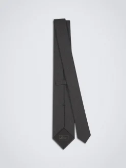 Charcoal grey Super 150's structured responsible wool tie
