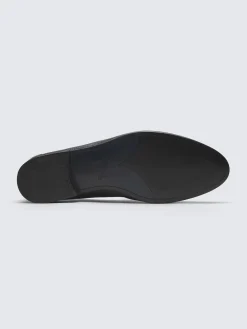 Dark brown deerskin leather Appia penny loafer
