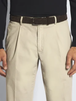 Dark brown nubuck braided belt