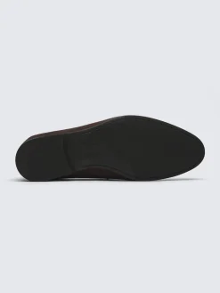 Dark brown suede Appia penny loafers