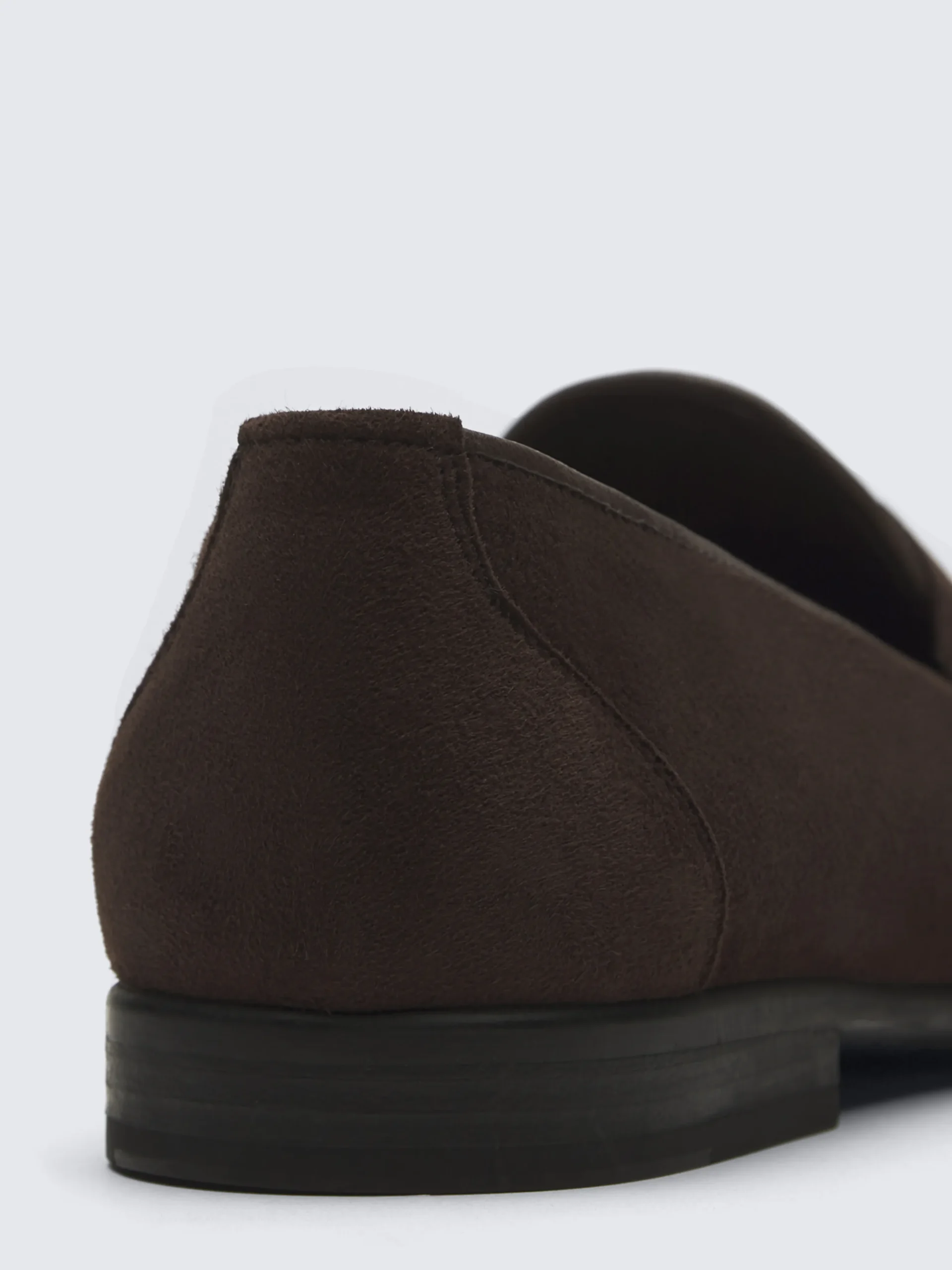 Dark brown suede Appia penny loafers