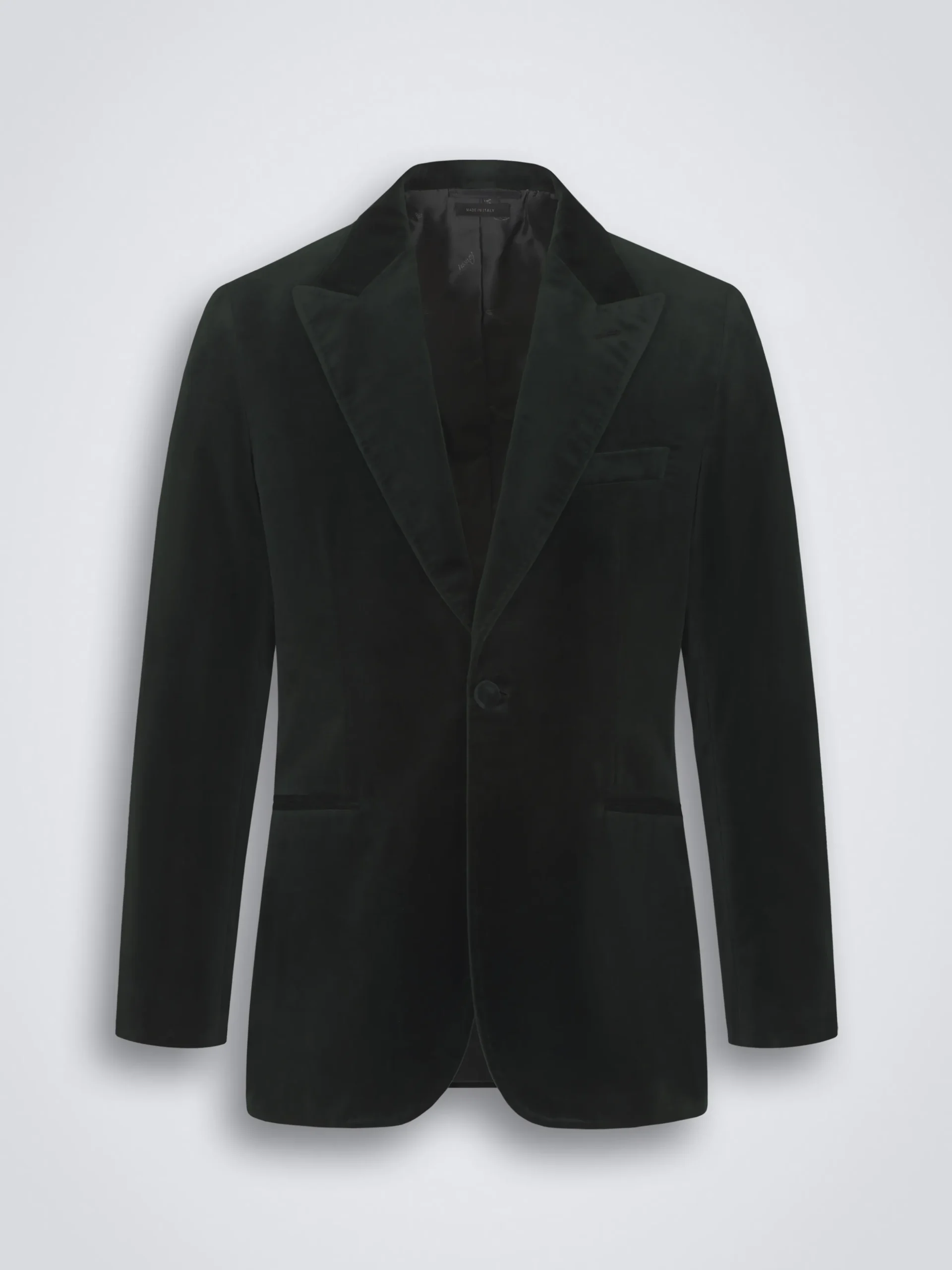 Dark green cotton velvet Virgilio jacket