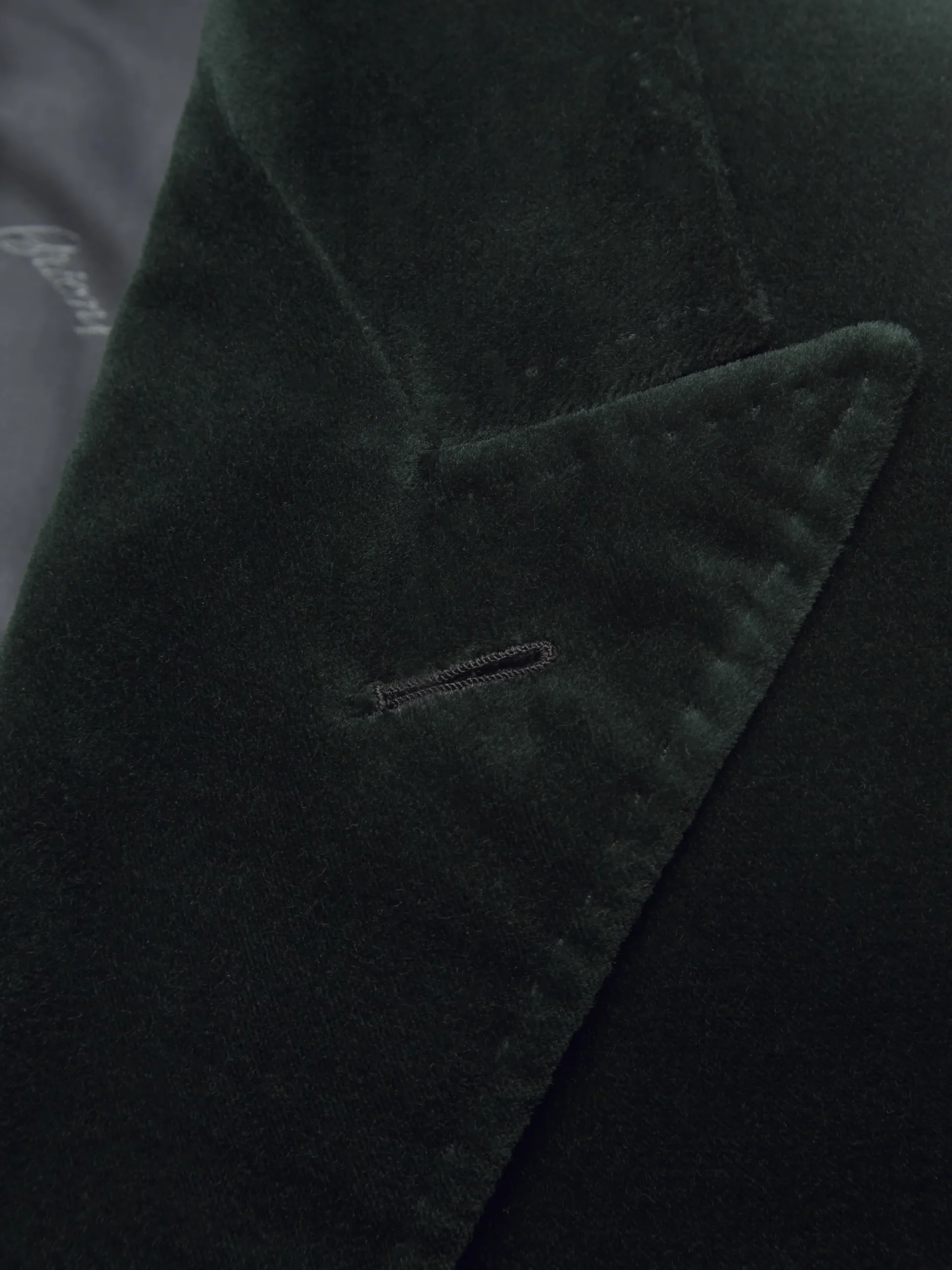 Dark green cotton velvet Virgilio jacket