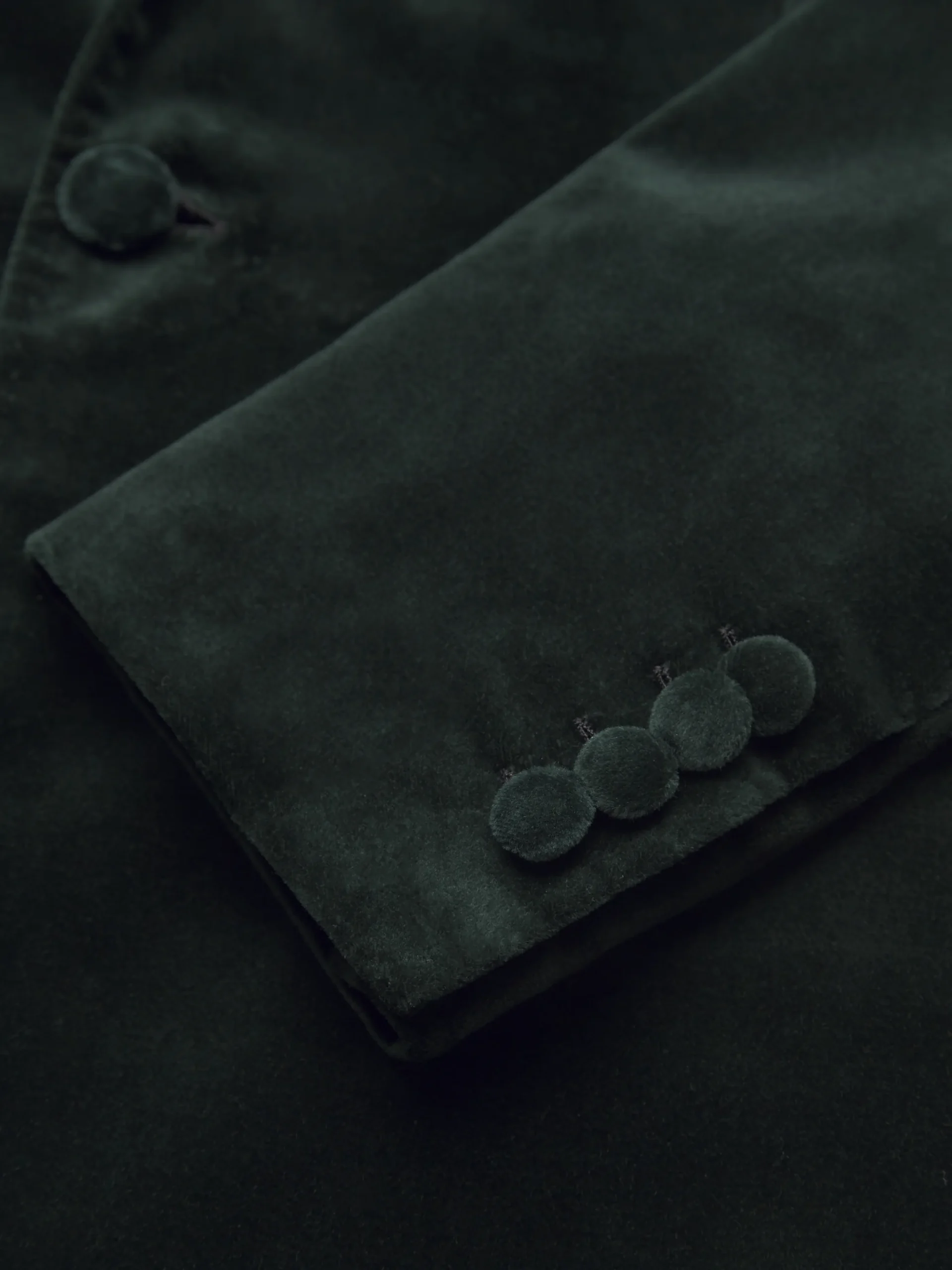 Dark green cotton velvet Virgilio jacket