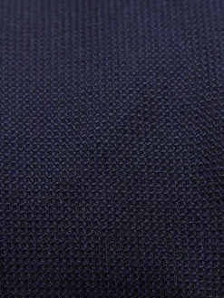 Dark grey, beige and sky blue striped silk hidden button-down shirt