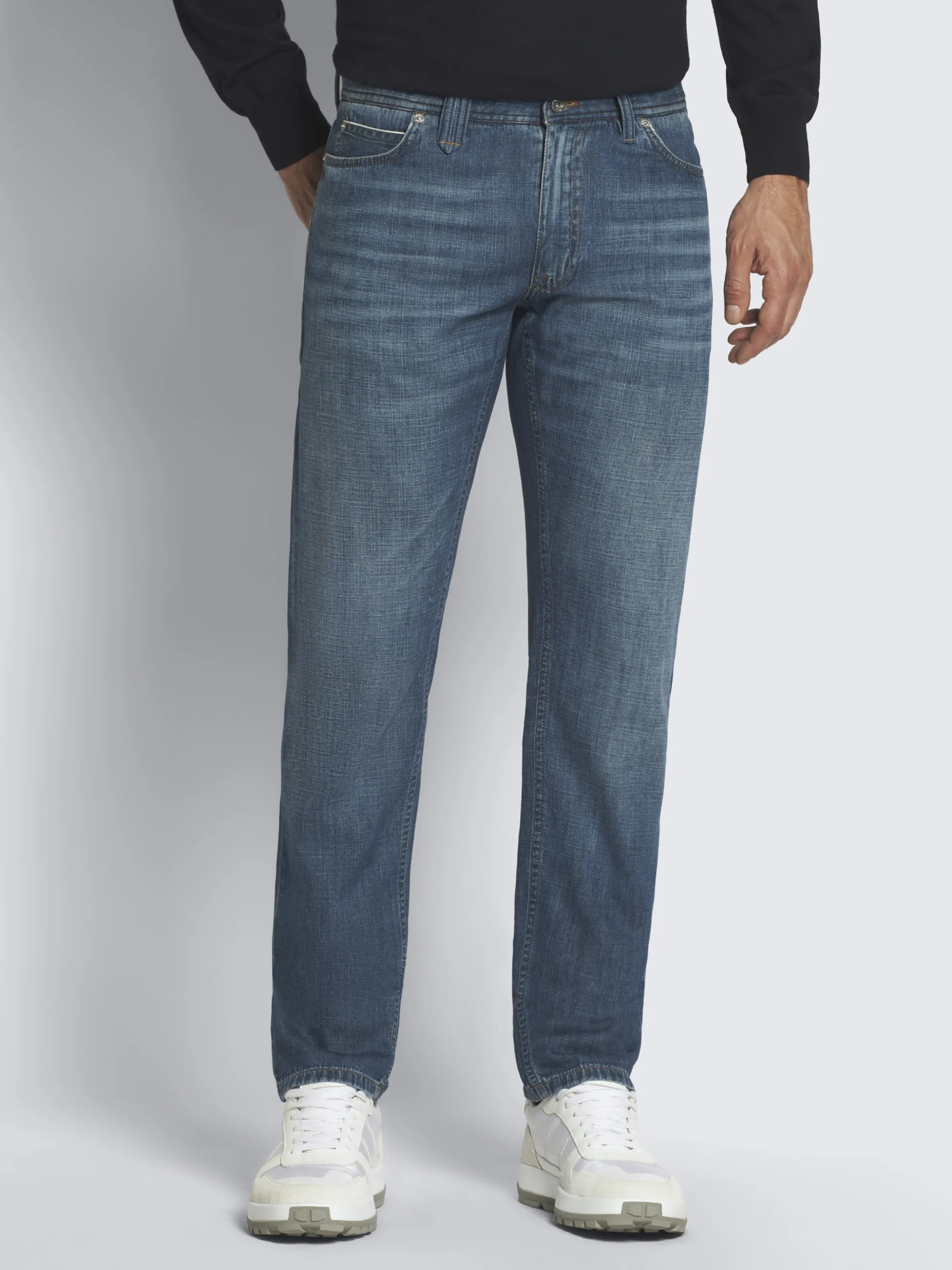 Denim blue cotton Meribel selvedge jeans