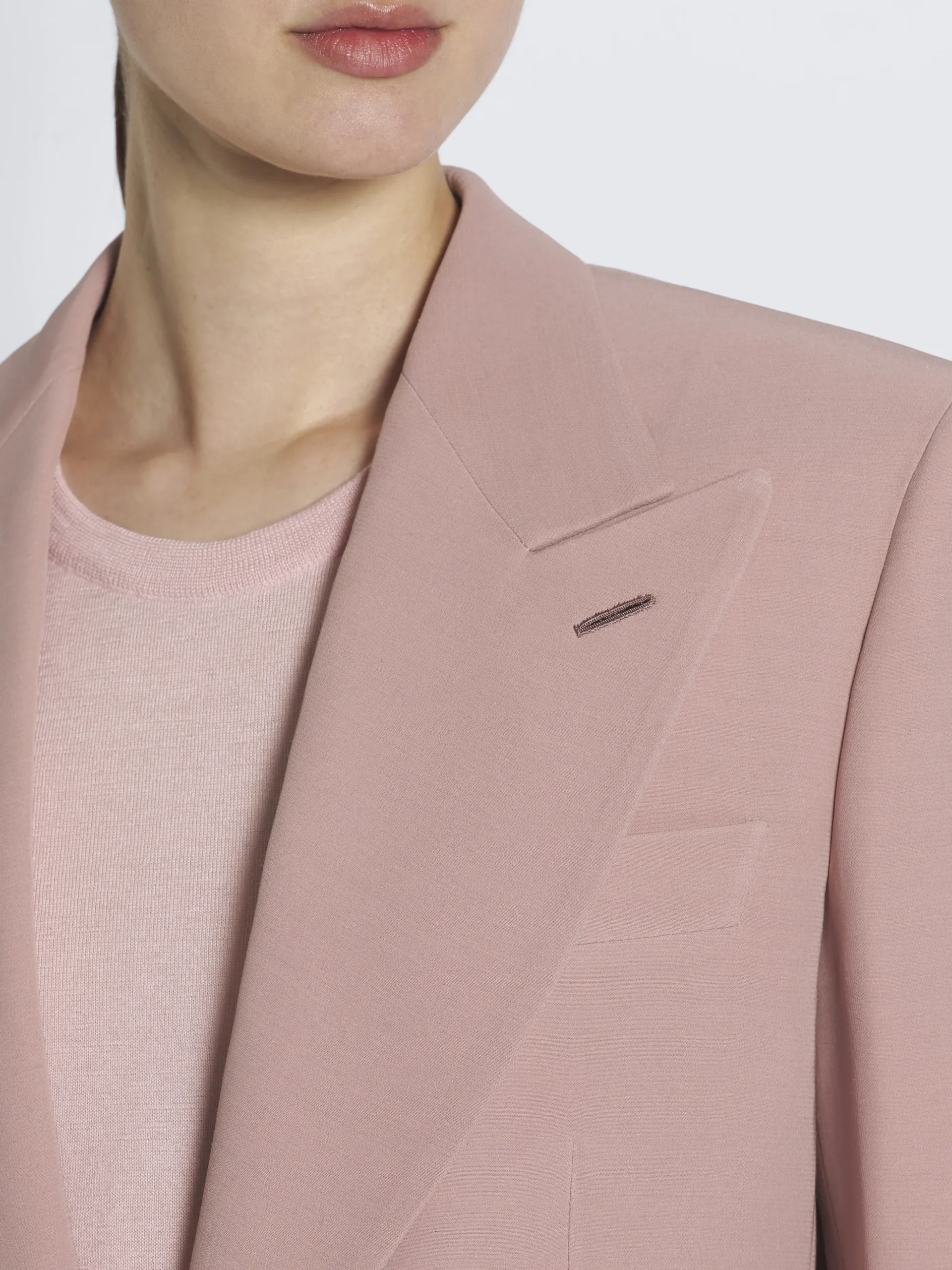Dusty pink silk Flavia jacket