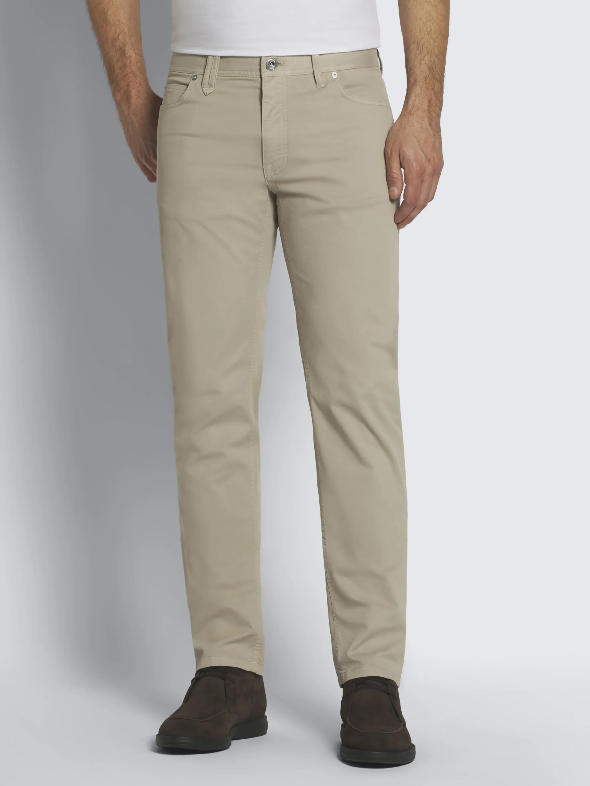 Essential beige organic stretch cotton Meribel jeans