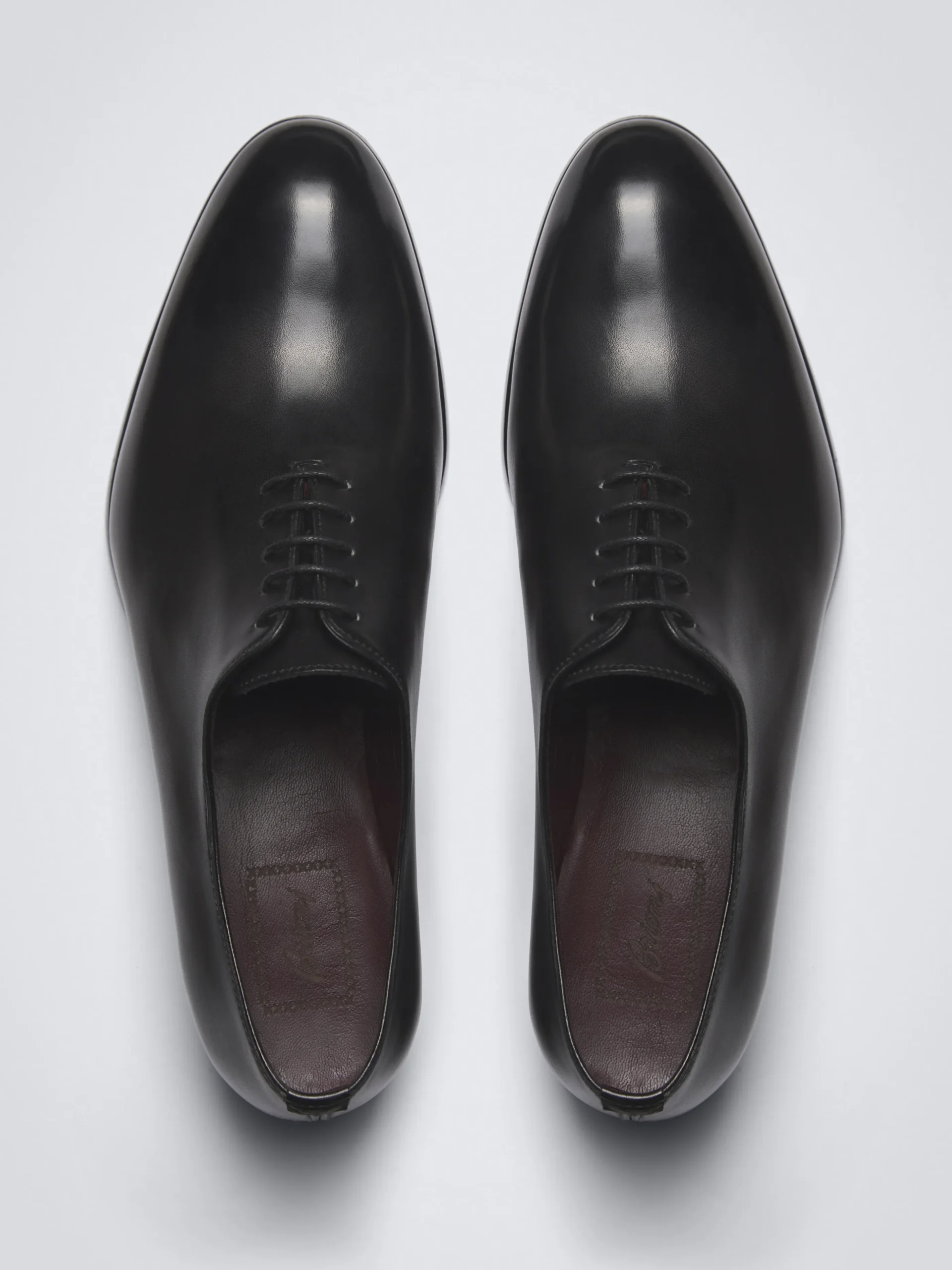 Essential black calf leather Milano oxford shoes