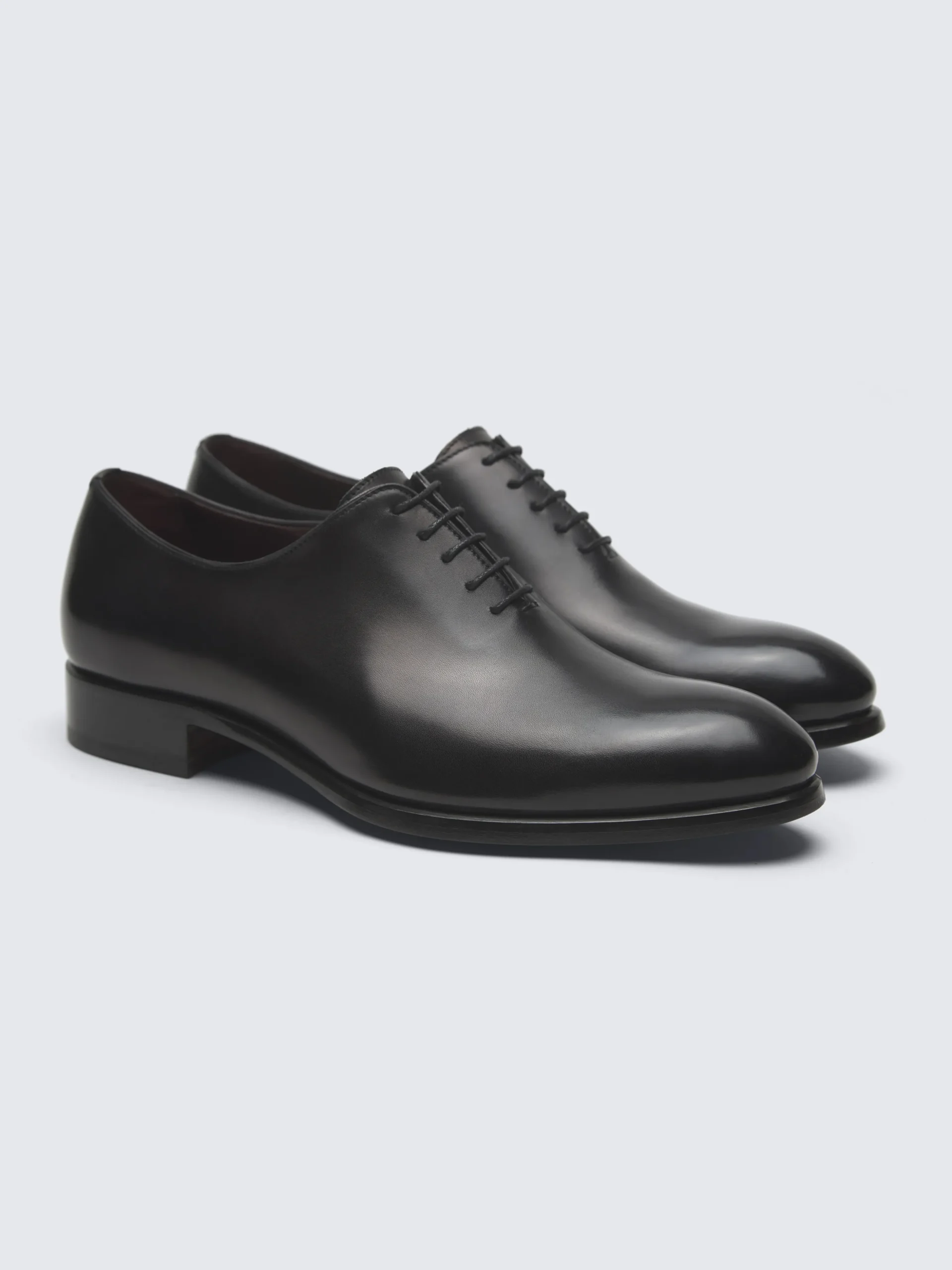 Essential black calf leather Milano oxford shoes
