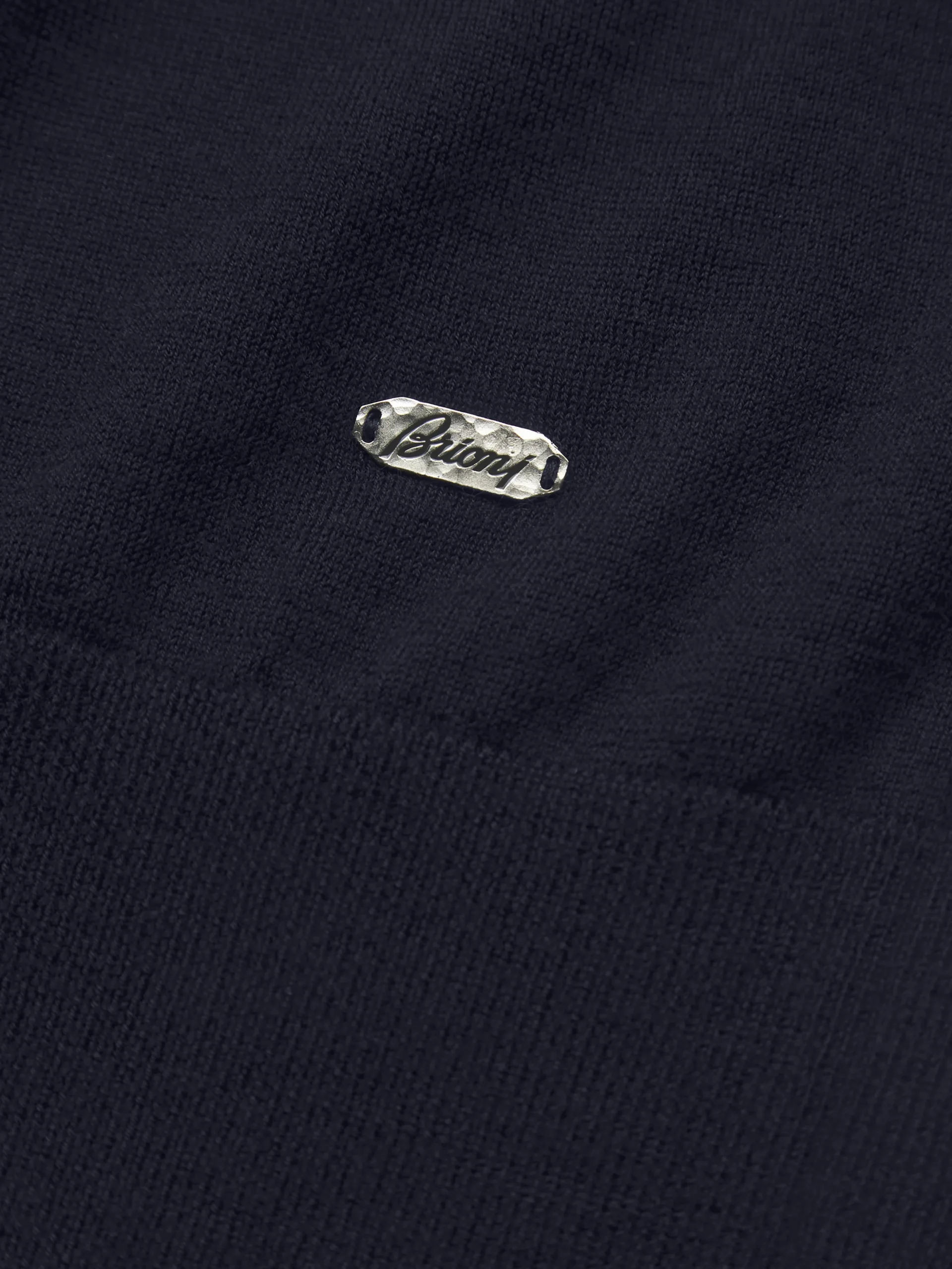 Essential midnight blue cashmere and silk turtleneck sweater