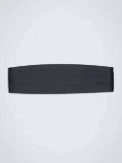 Essential midnight blue silk cummerbund