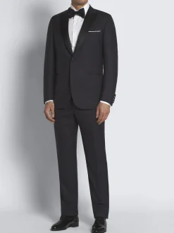 Essential midnight blue Super 160's wool Policleto tuxedo