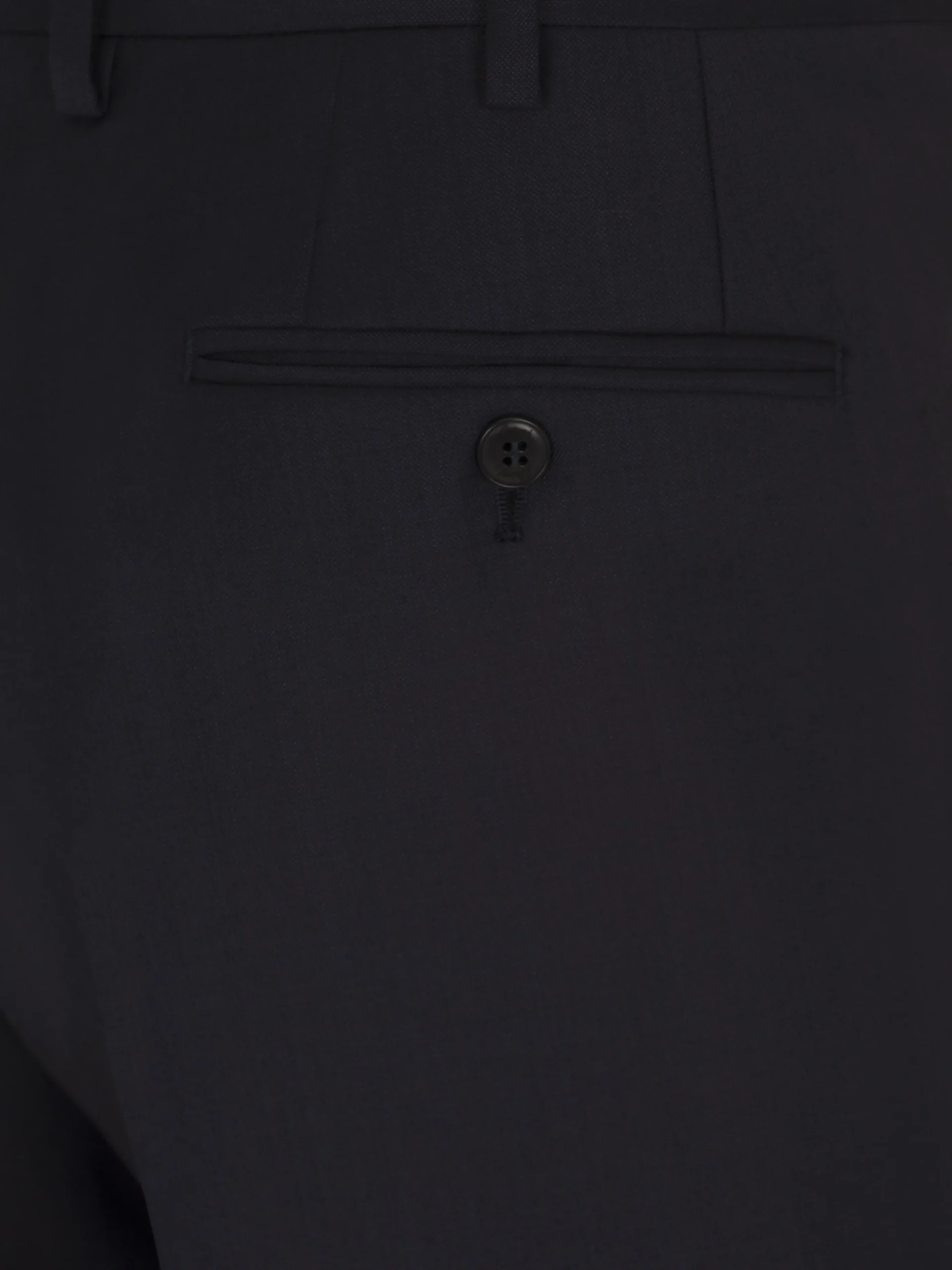 Essential midnight blue Super 130's wool Tigullio trousers