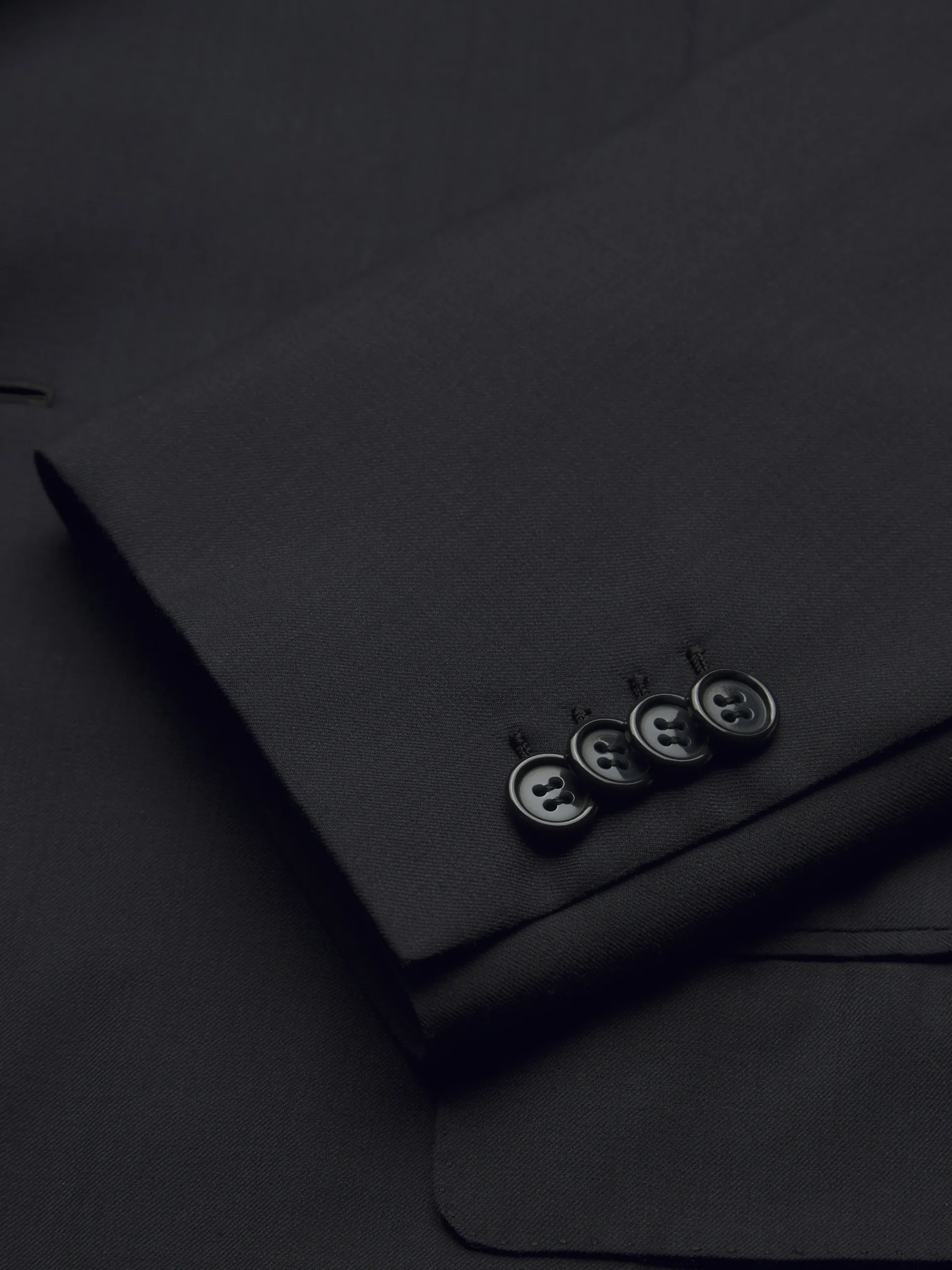 Essential midnight blue wool and silk Plume jacket