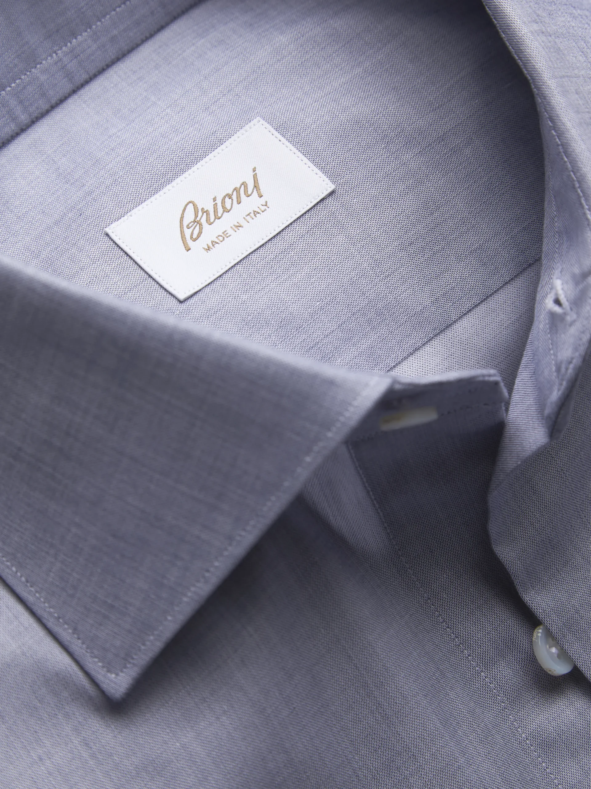 Essential navy blue organic cotton formal shirt