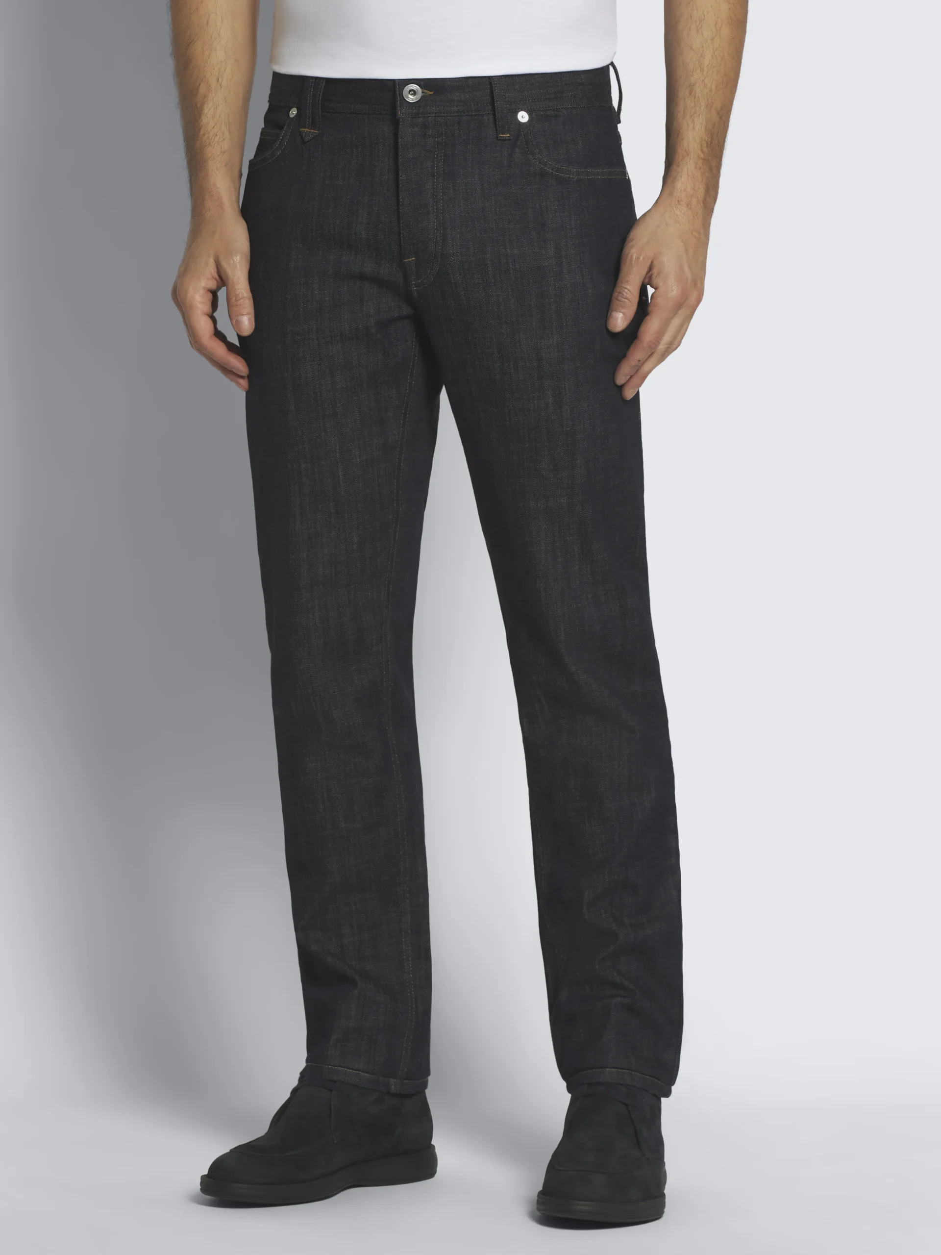 Essential navy blue organic stretch cotton Meribel jeans