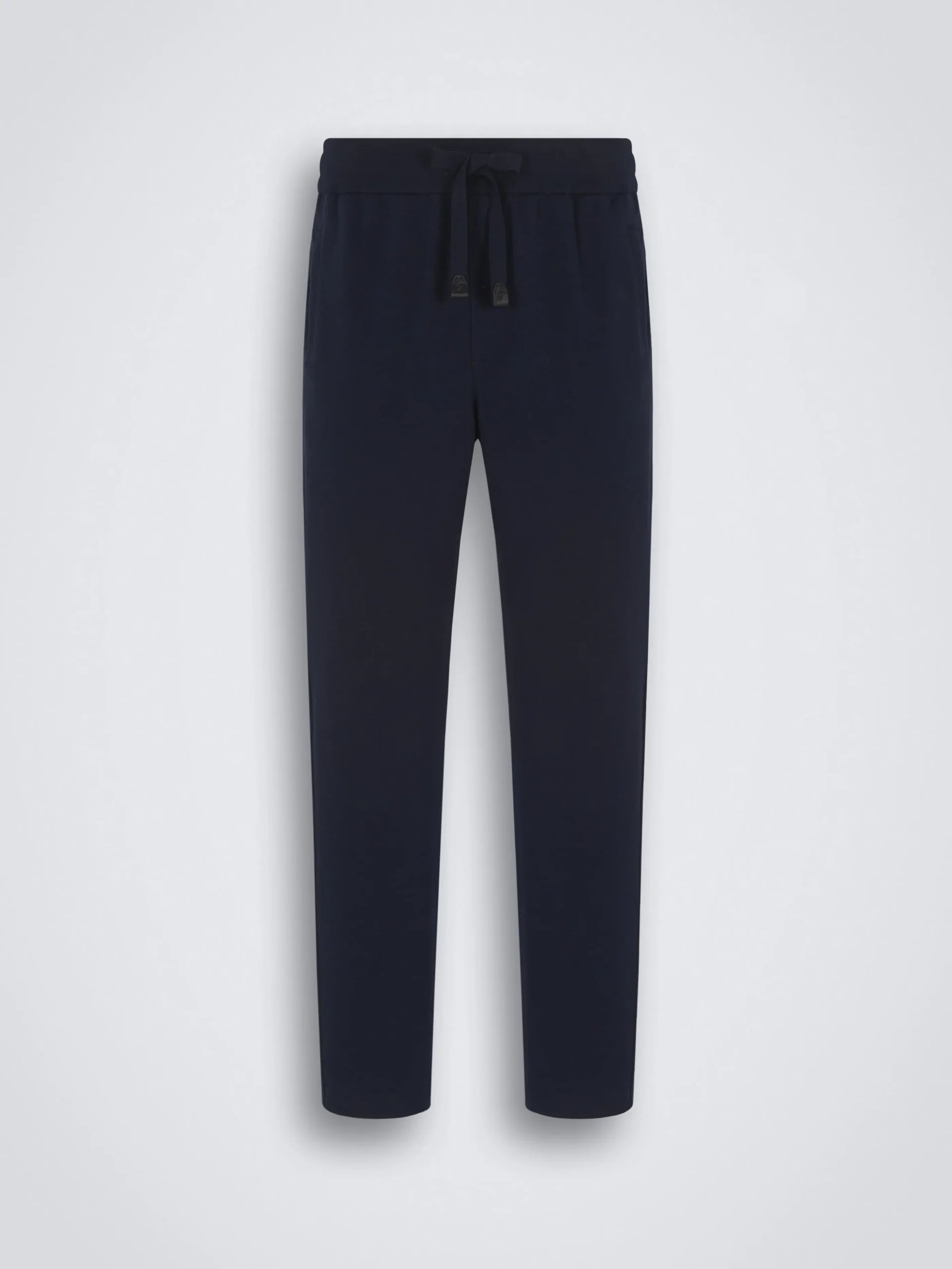 Essential navy blue stretch cotton joggers
