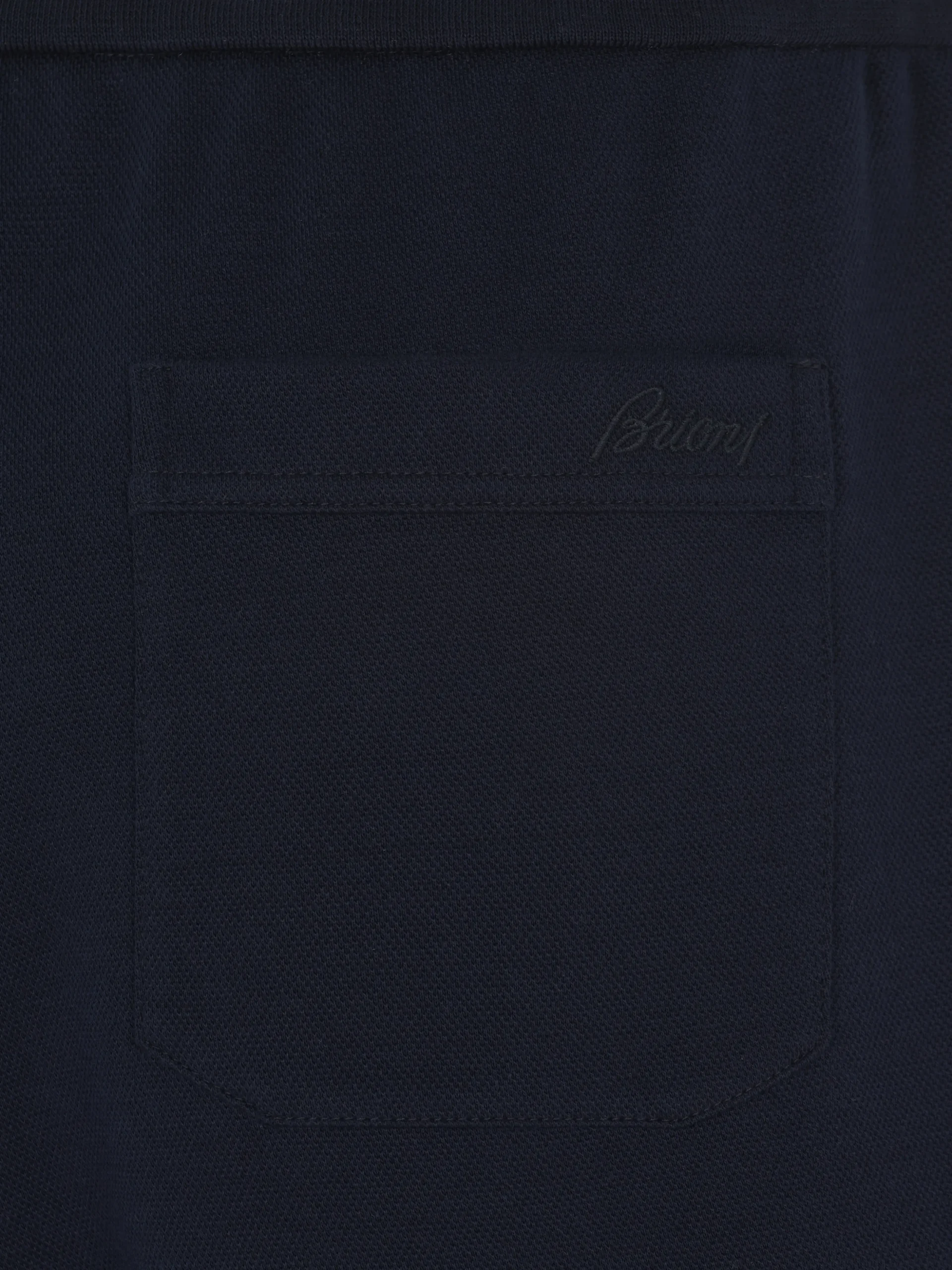 Essential navy blue stretch cotton joggers