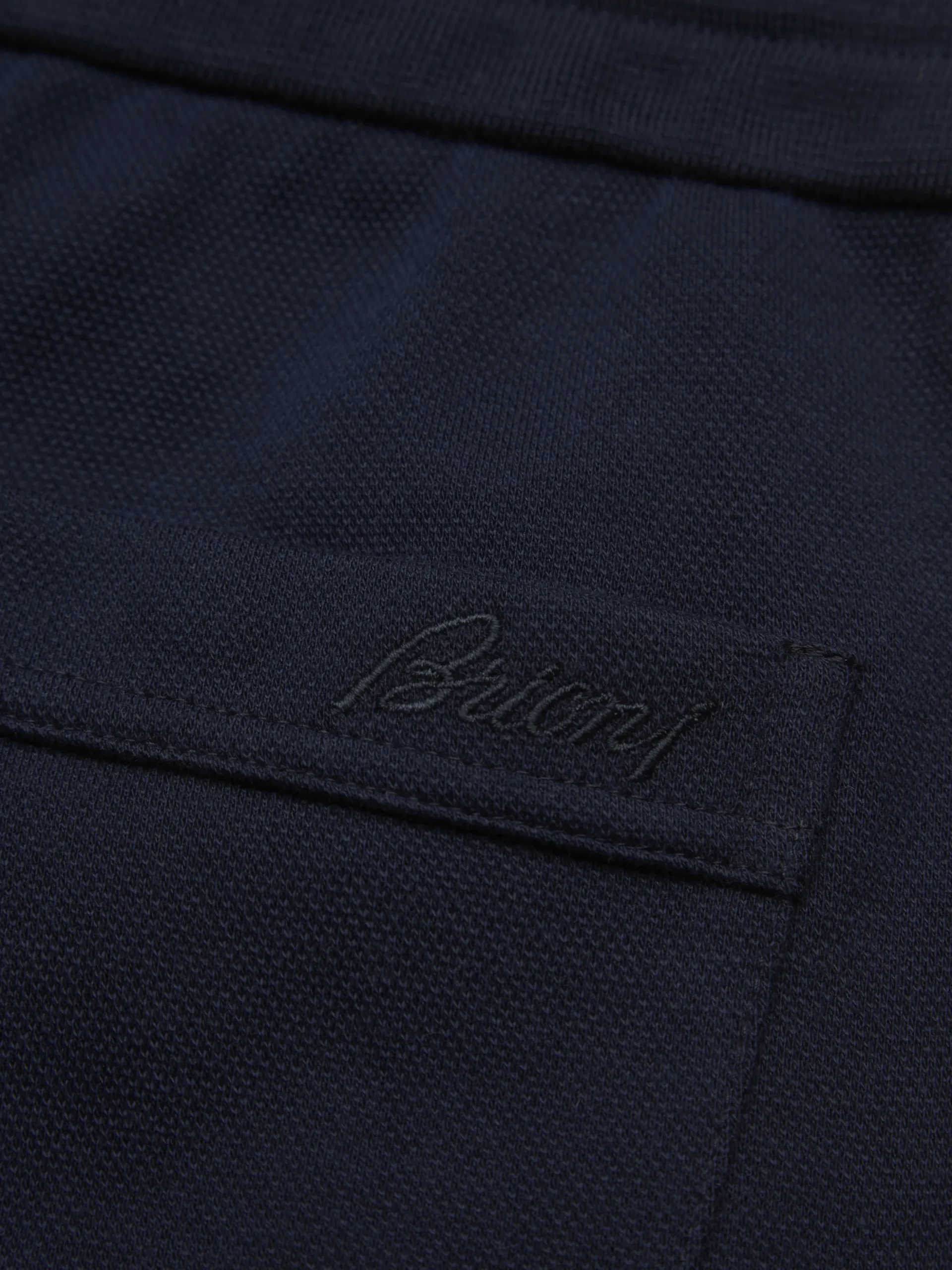 Essential navy blue stretch cotton joggers
