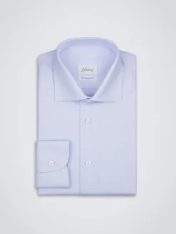 Essential sky blue Ventiquattro cotton formal shirt