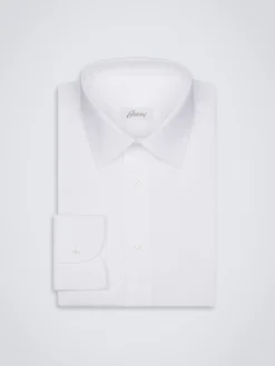 Essential white cotton formal shirt