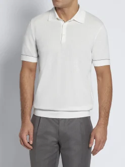 Essential white Sea Island cotton polo