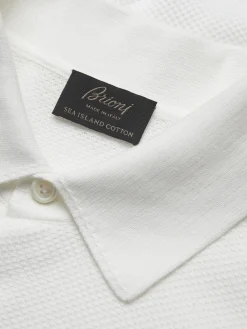 Essential white Sea Island cotton polo
