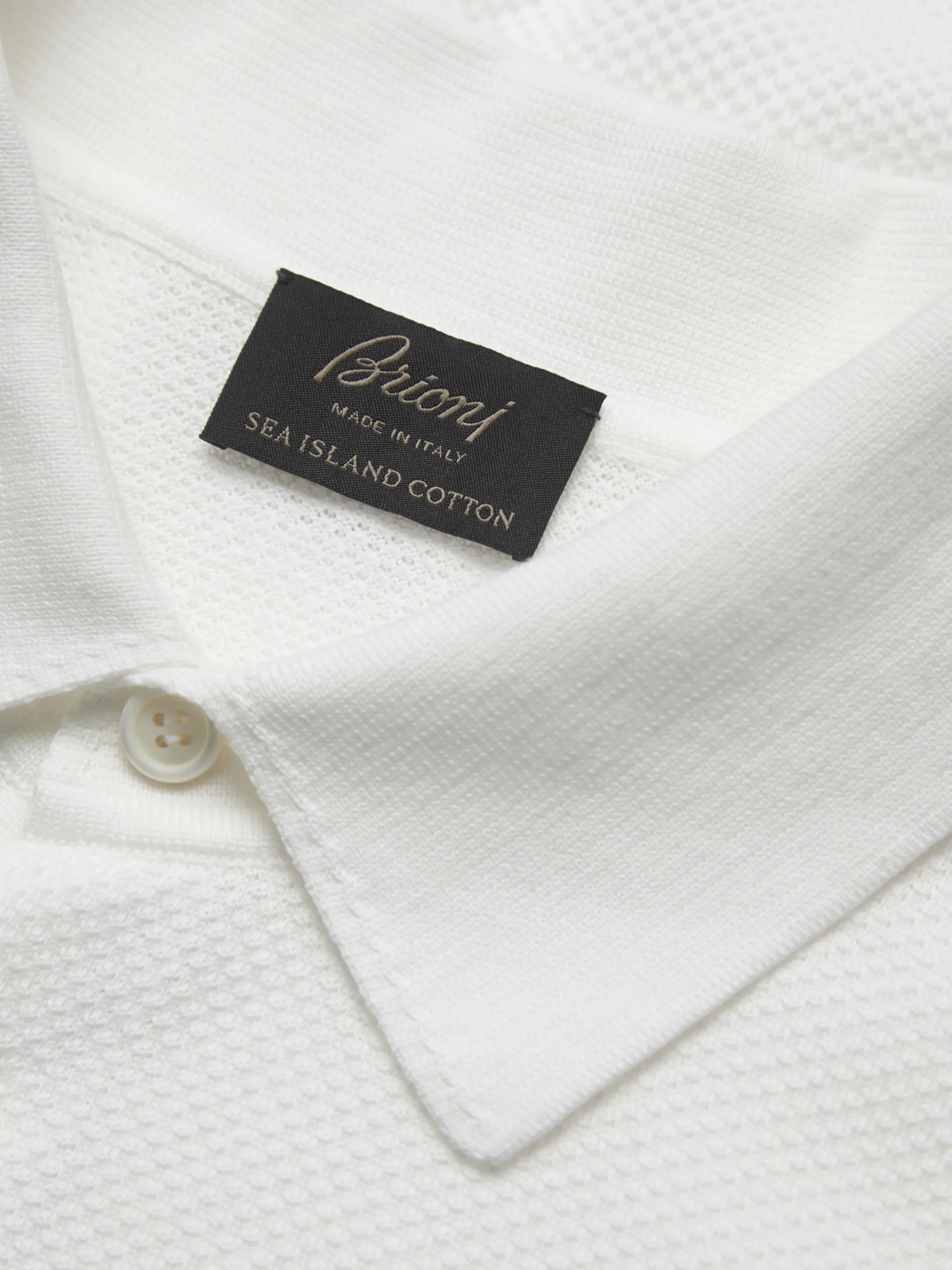 Essential white Sea Island cotton polo