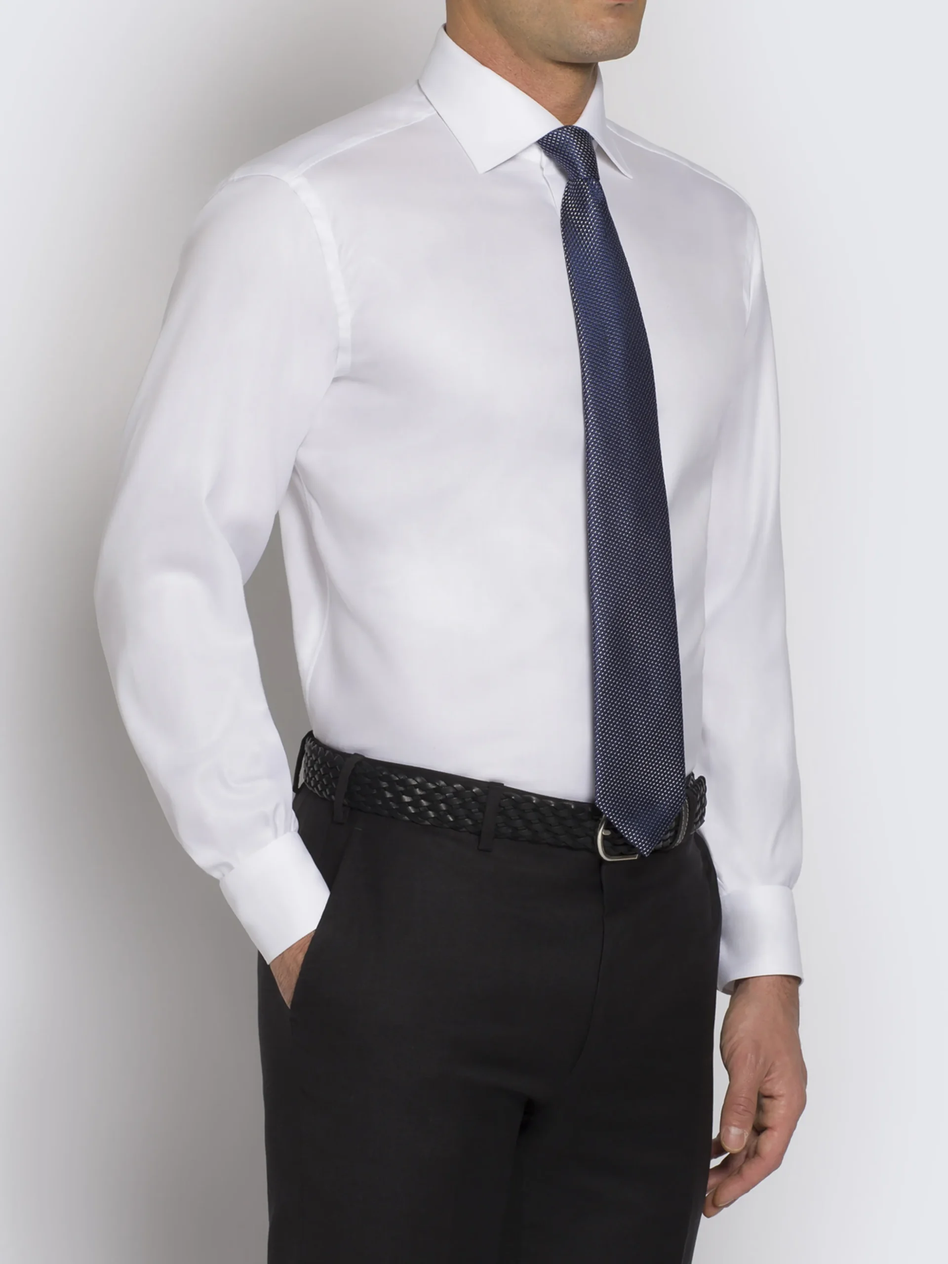 Essential white Ventiquattro cotton formal shirt
